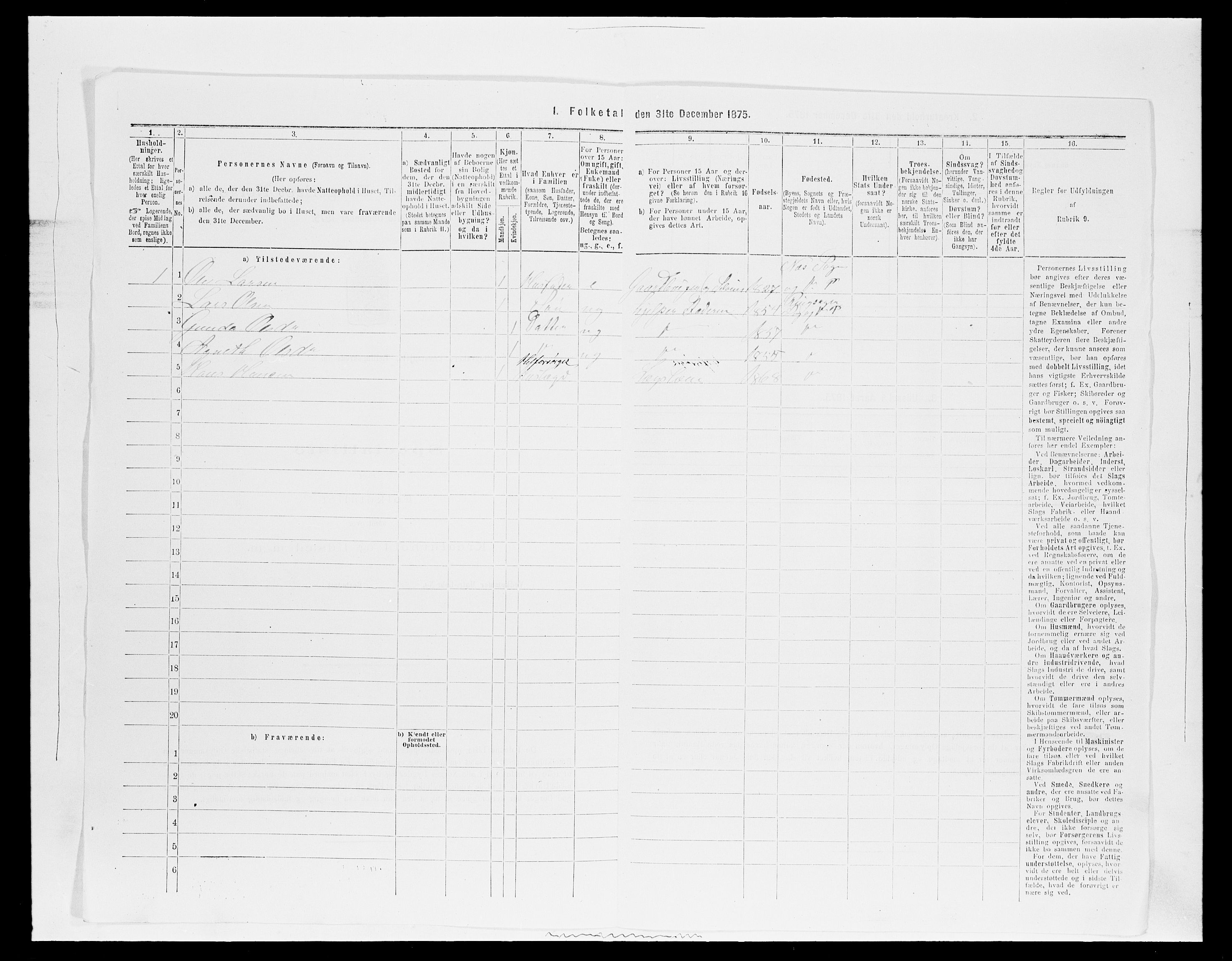 SAH, 1875 census for 0412P Ringsaker, 1875, p. 428