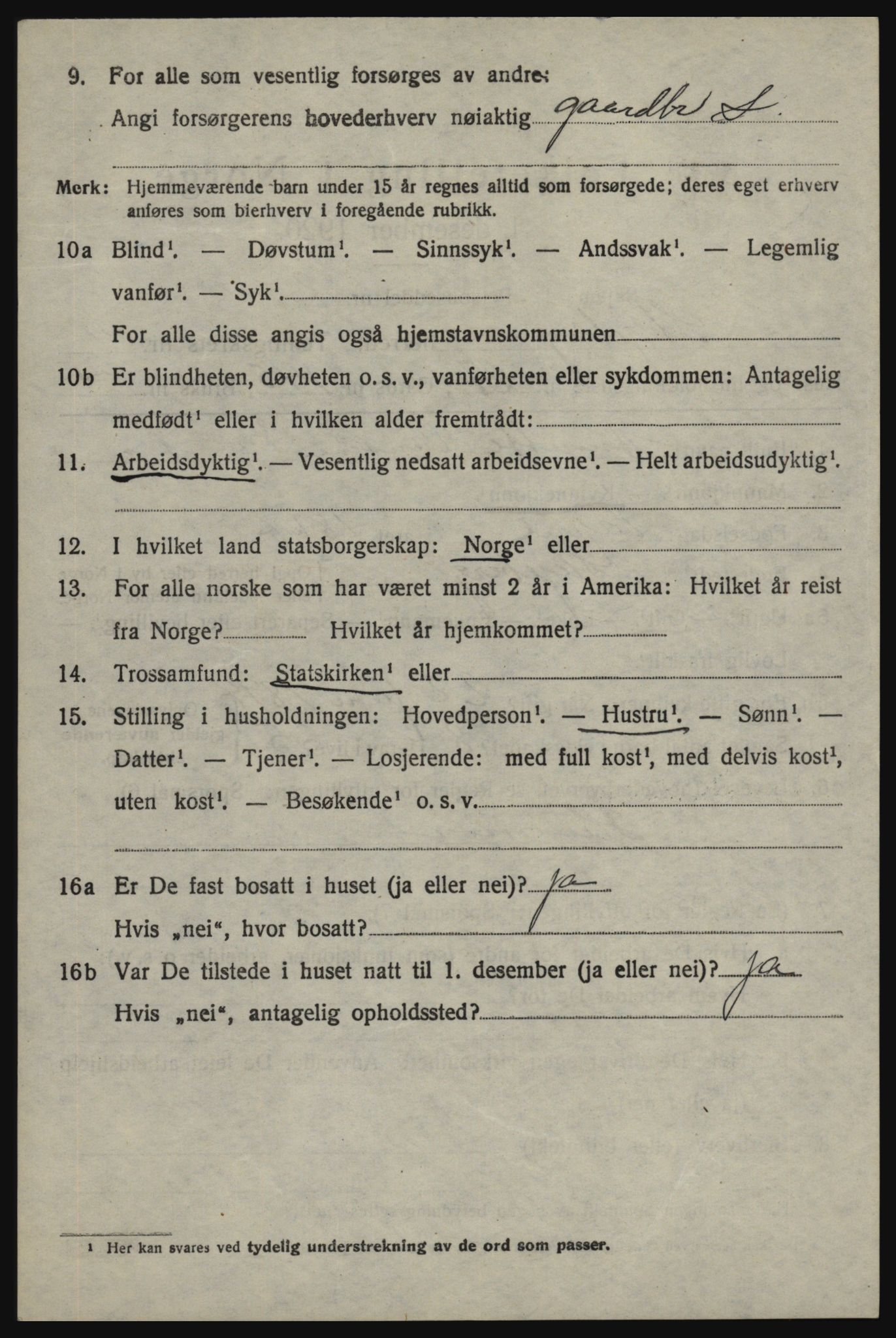 SAO, 1920 census for Skjeberg, 1920, p. 5276