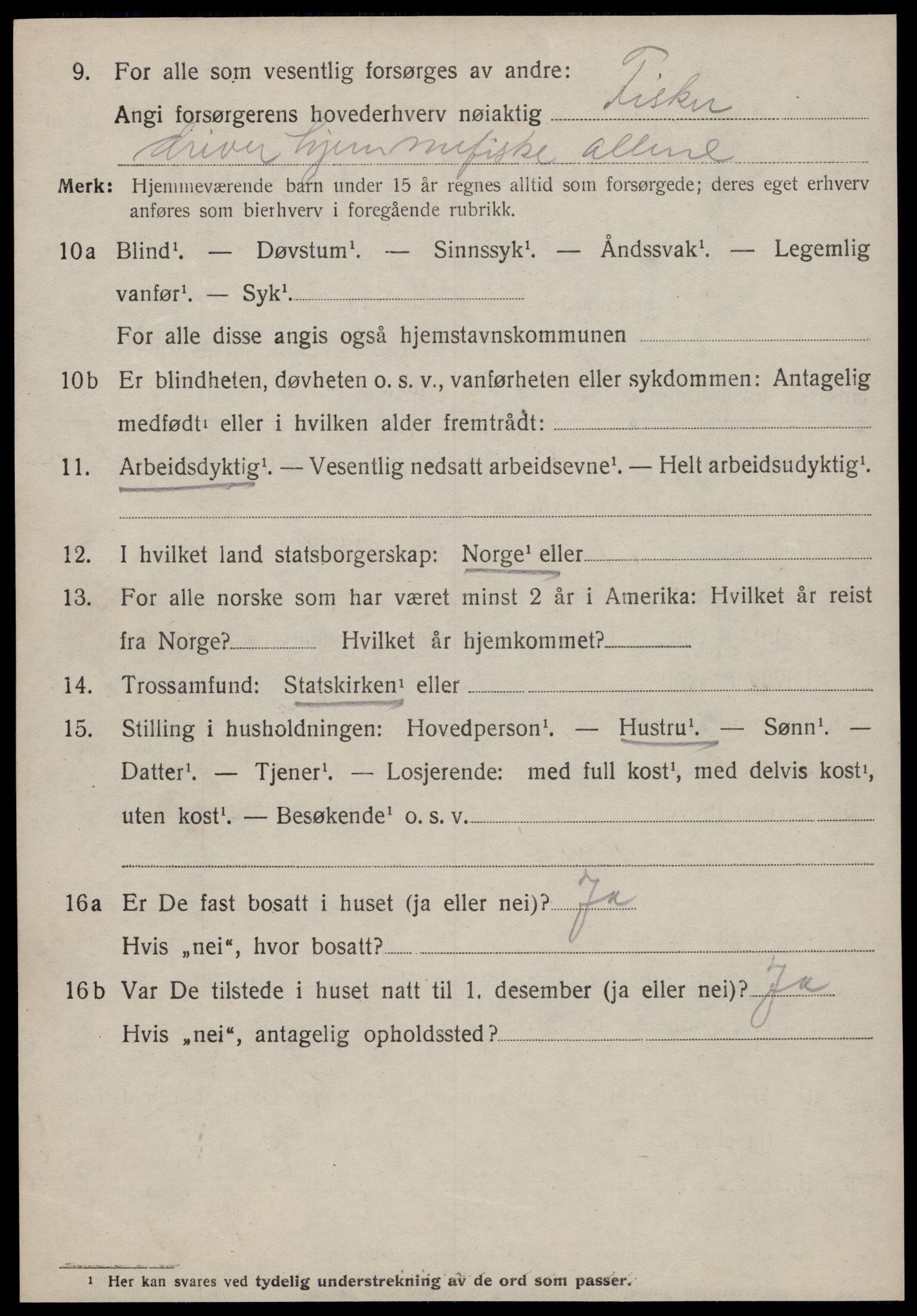 SAT, 1920 census for Edøy, 1920, p. 2029