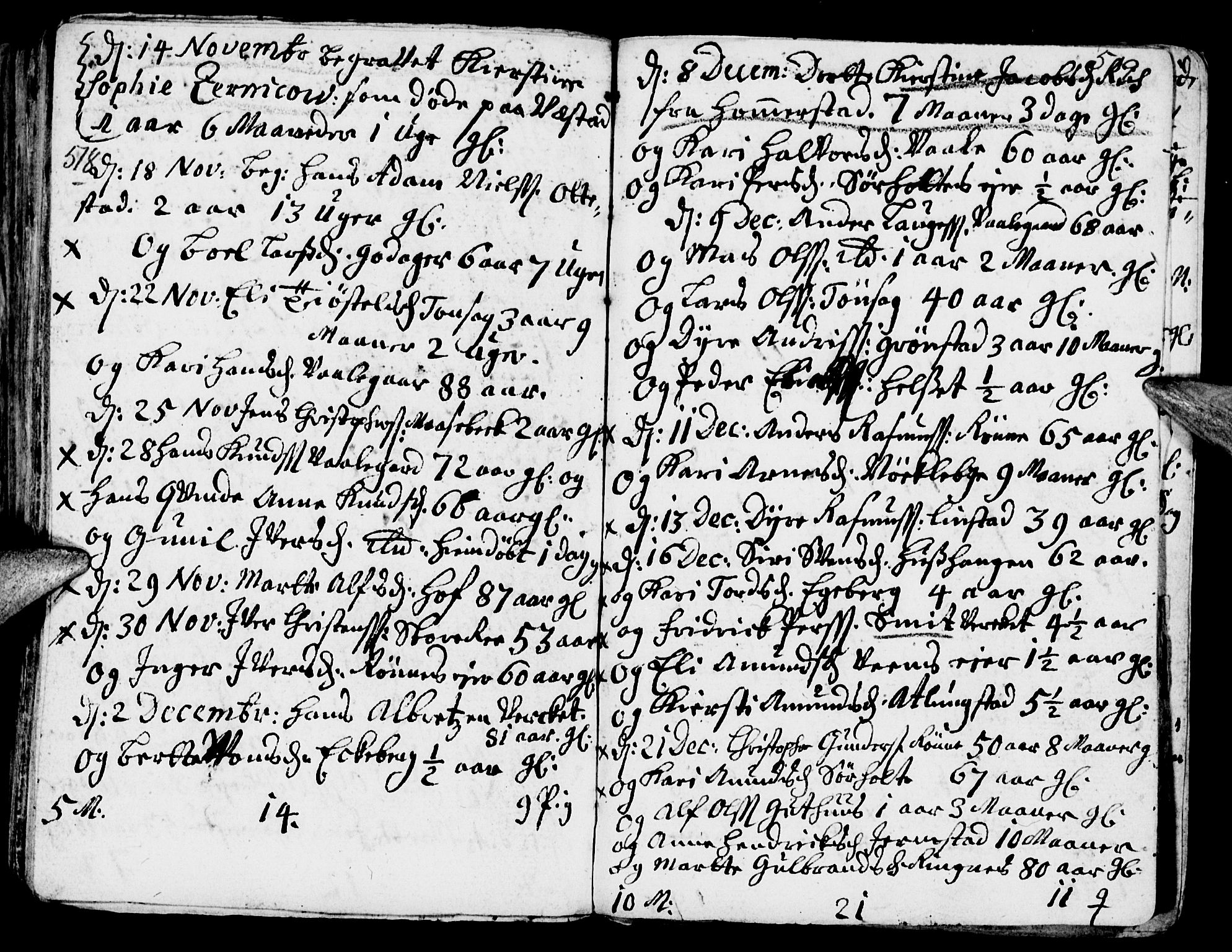 Stange prestekontor, AV/SAH-PREST-002/K/L0002: Parish register (official) no. 2, 1724-1740, p. 518-519