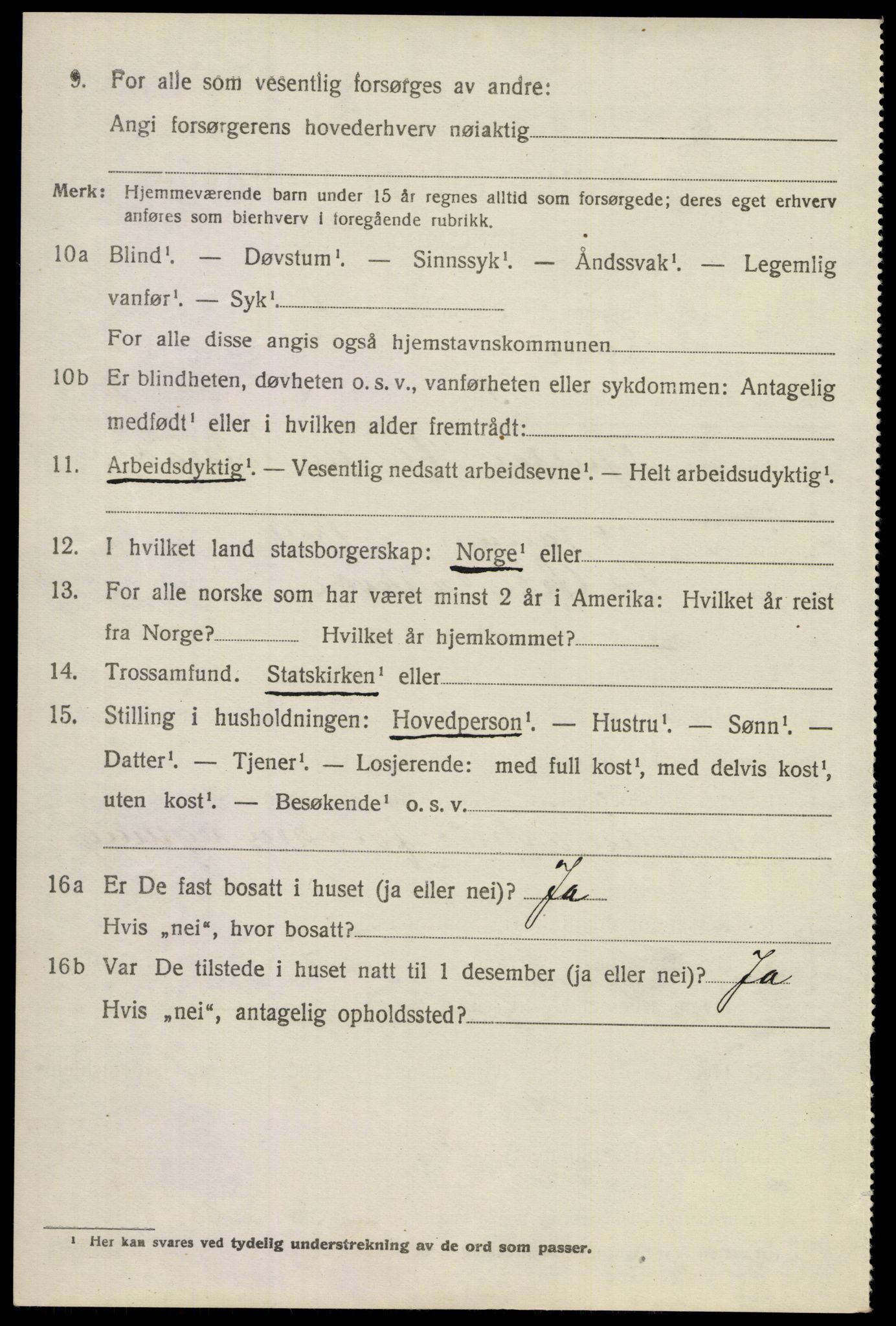 SAKO, 1920 census for Lier, 1920, p. 3225