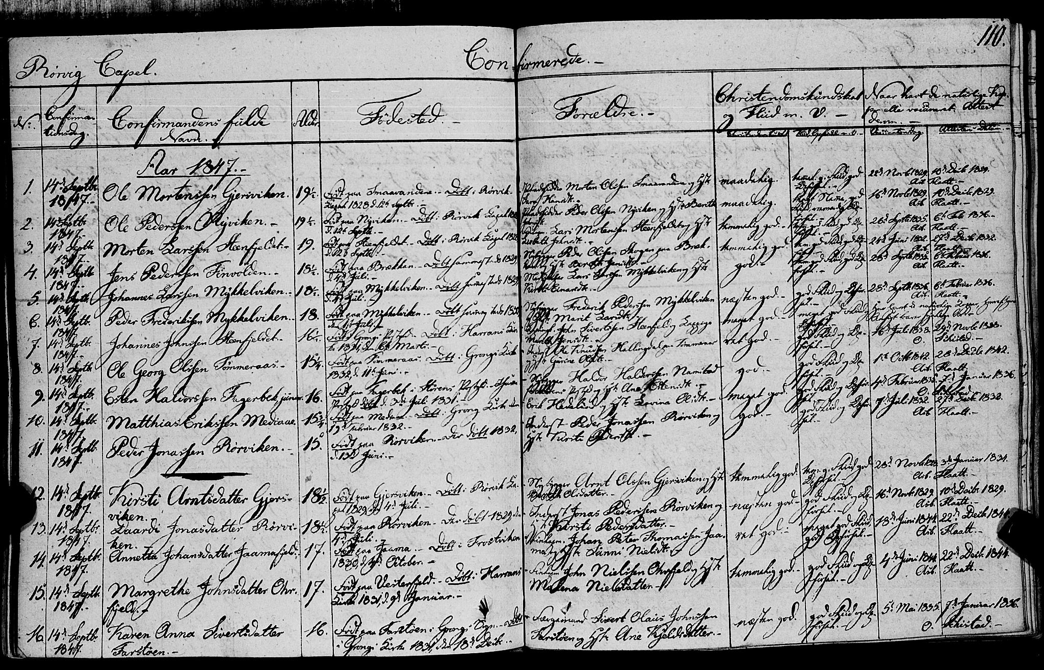 Ministerialprotokoller, klokkerbøker og fødselsregistre - Nord-Trøndelag, SAT/A-1458/762/L0538: Parish register (official) no. 762A02 /1, 1833-1879, p. 110