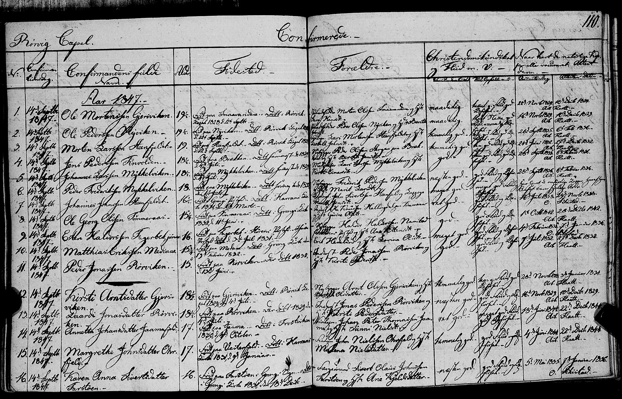 Ministerialprotokoller, klokkerbøker og fødselsregistre - Nord-Trøndelag, AV/SAT-A-1458/762/L0538: Parish register (official) no. 762A02 /1, 1833-1879, p. 110