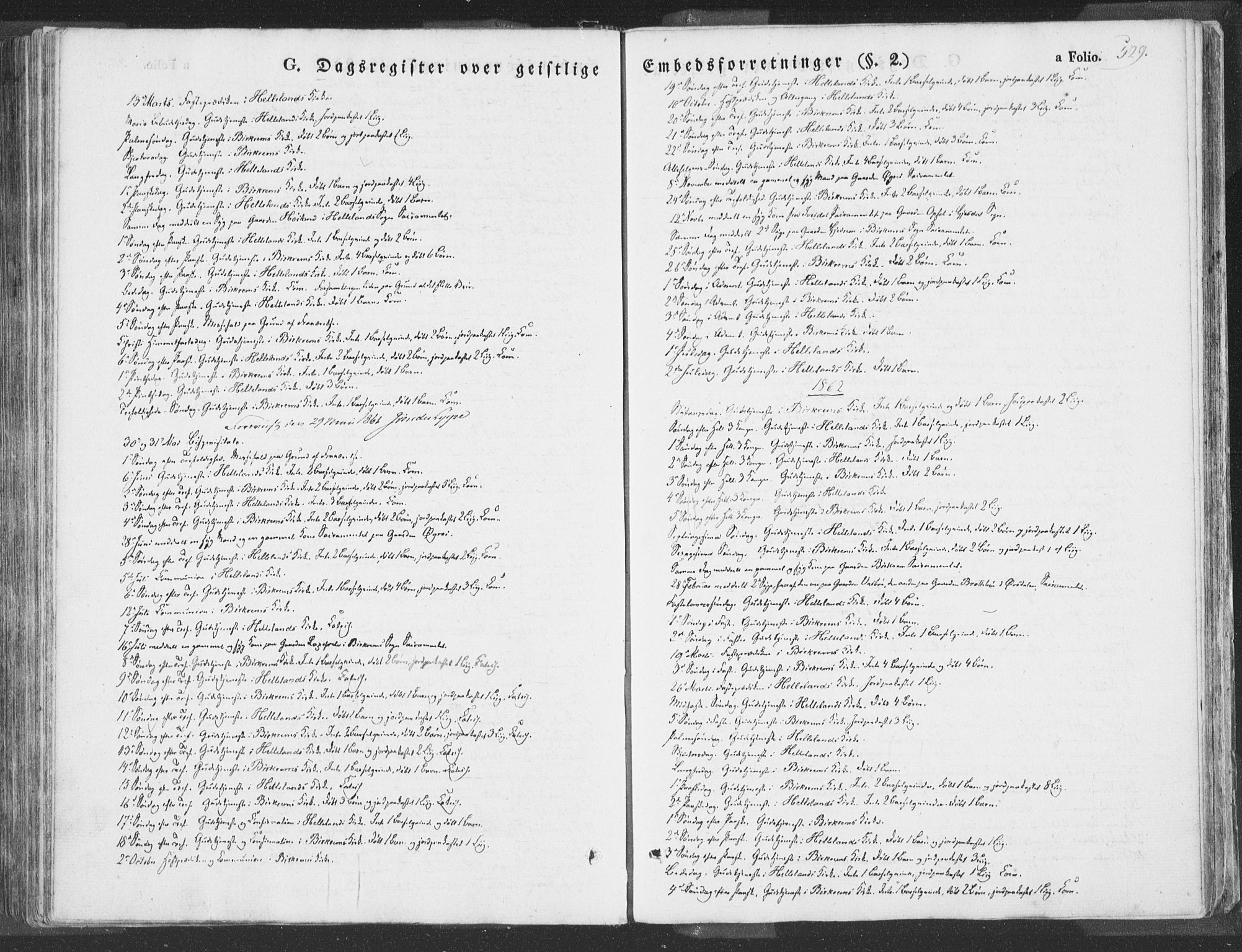 Helleland sokneprestkontor, SAST/A-101810: Parish register (official) no. A 6.2, 1834-1863, p. 529