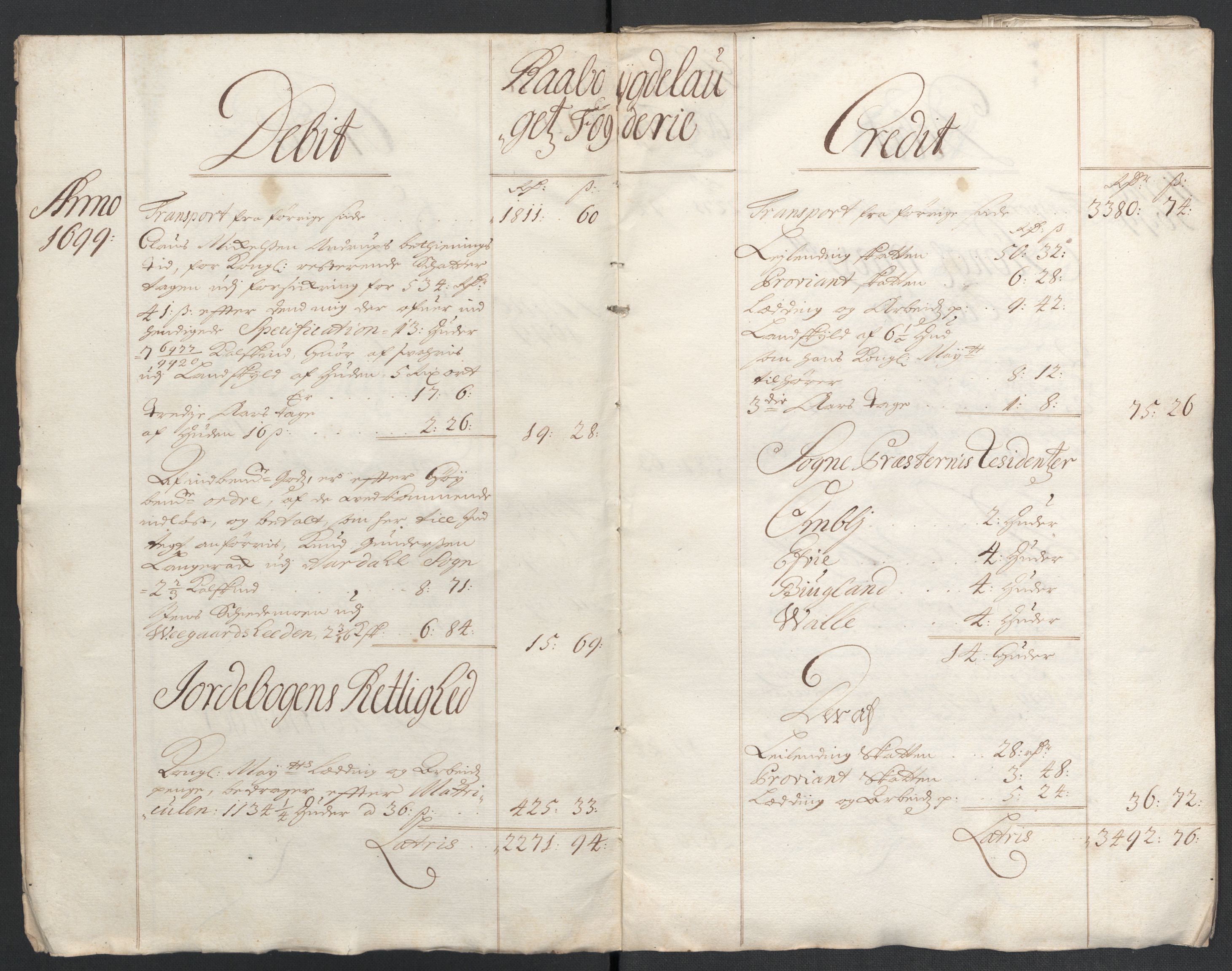 Rentekammeret inntil 1814, Reviderte regnskaper, Fogderegnskap, RA/EA-4092/R40/L2445: Fogderegnskap Råbyggelag, 1697-1699, p. 206