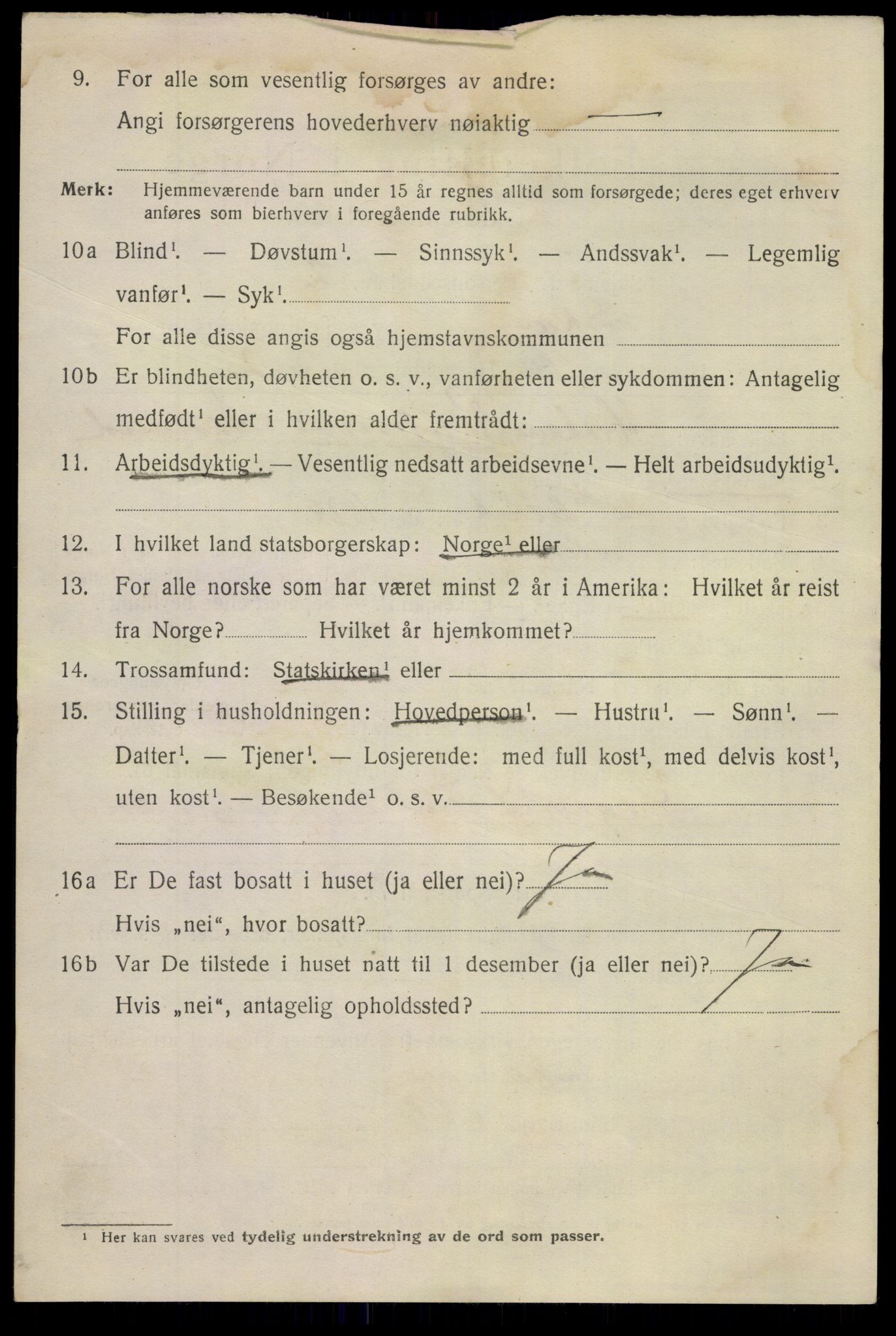 SAKO, 1920 census for Skien, 1920, p. 21837