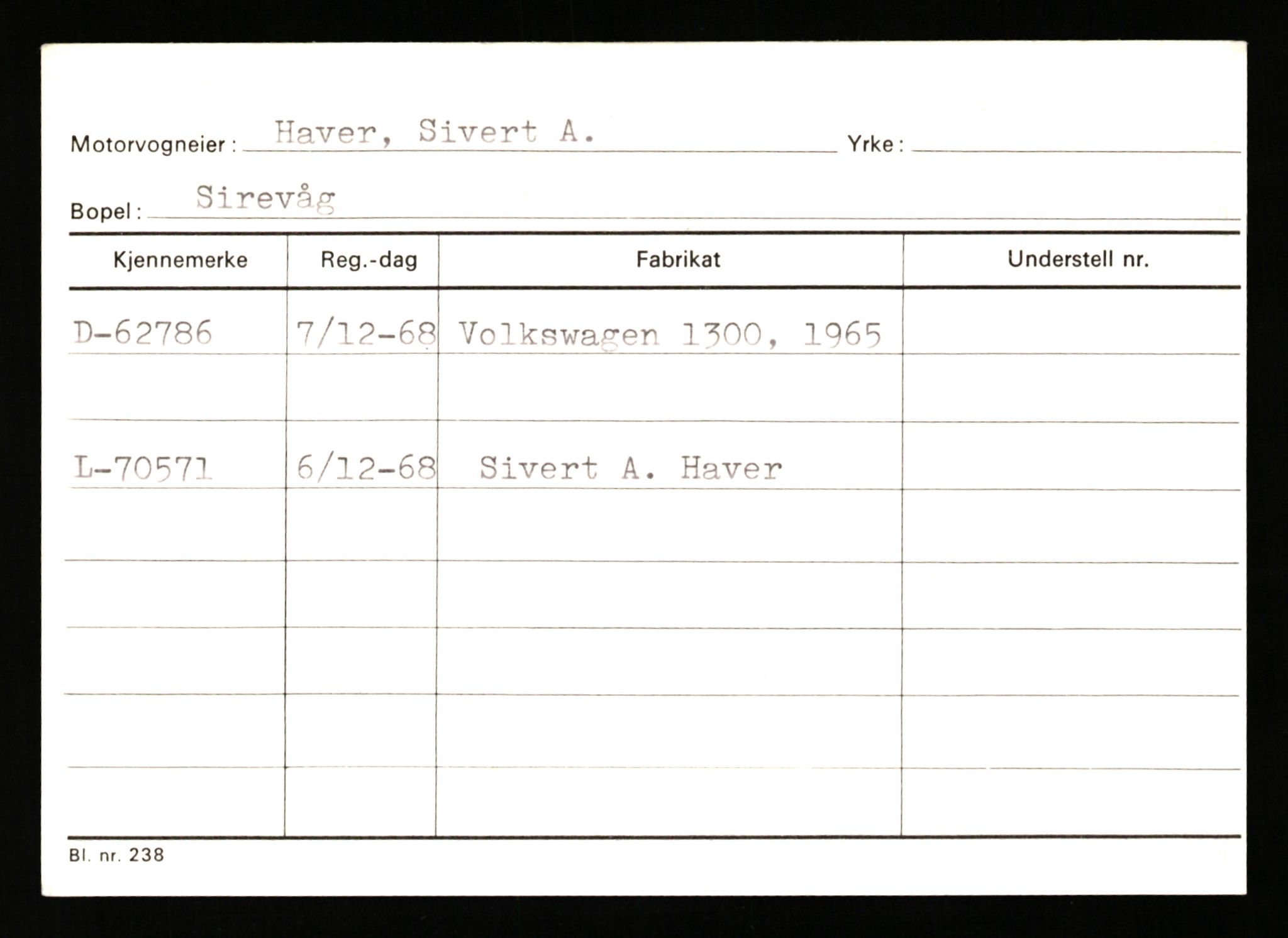 Stavanger trafikkstasjon, AV/SAST-A-101942/0/G/L0007: Registreringsnummer: 49019 - 67460, 1930-1971, p. 2673