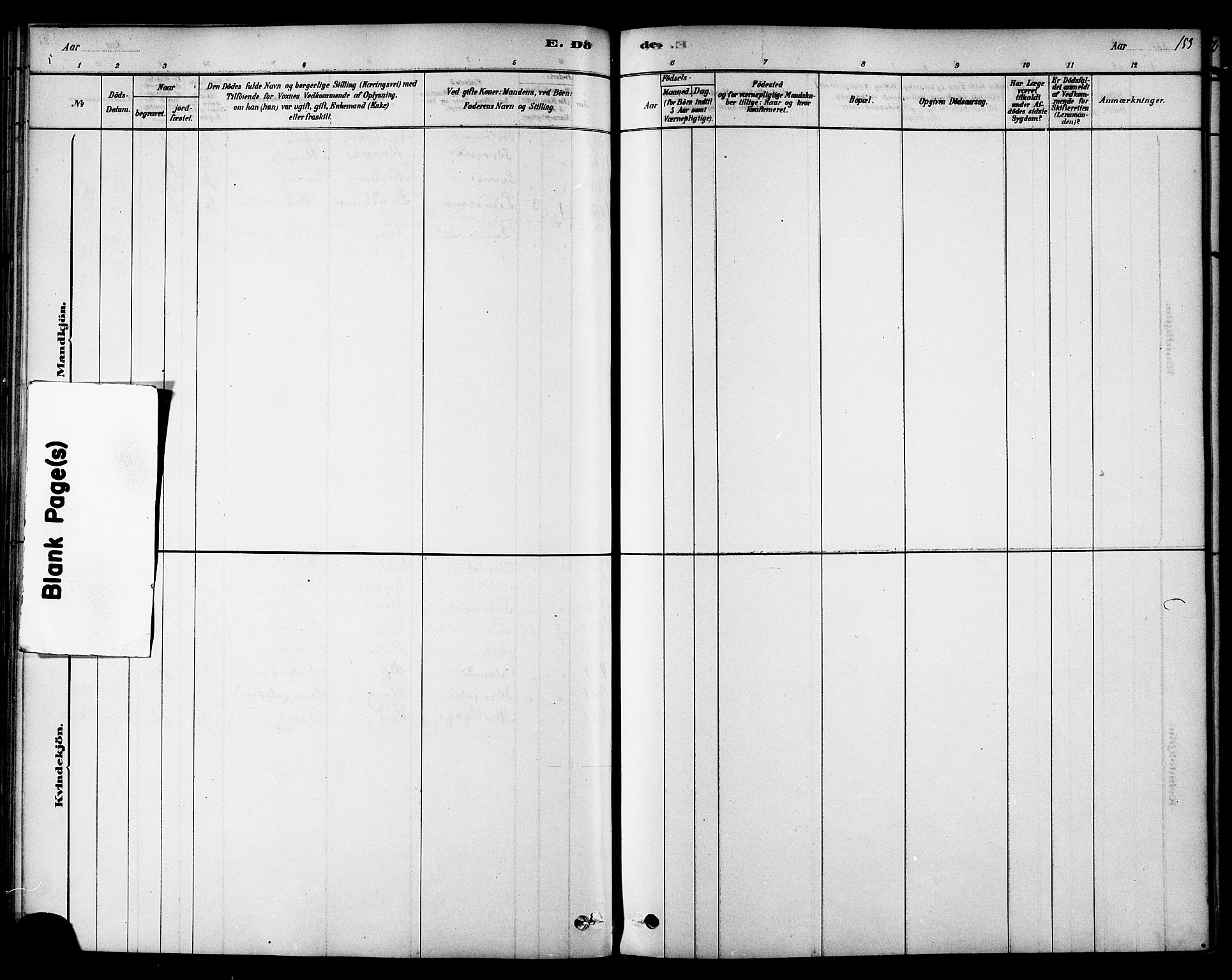 Ministerialprotokoller, klokkerbøker og fødselsregistre - Sør-Trøndelag, SAT/A-1456/692/L1105: Parish register (official) no. 692A05, 1878-1890, p. 153