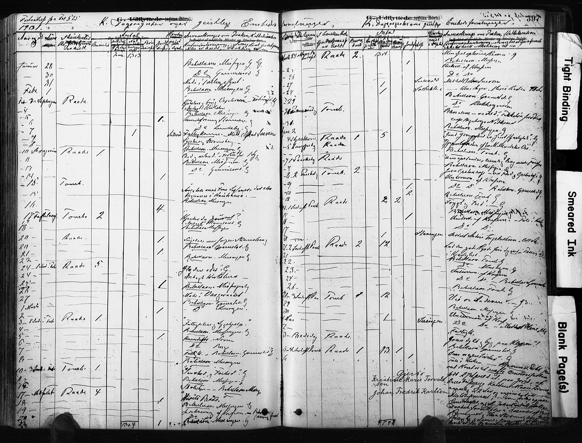 Råde prestekontor kirkebøker, SAO/A-2009/F/Fa/L0007: Parish register (official) no. 7, 1878-1902, p. 397