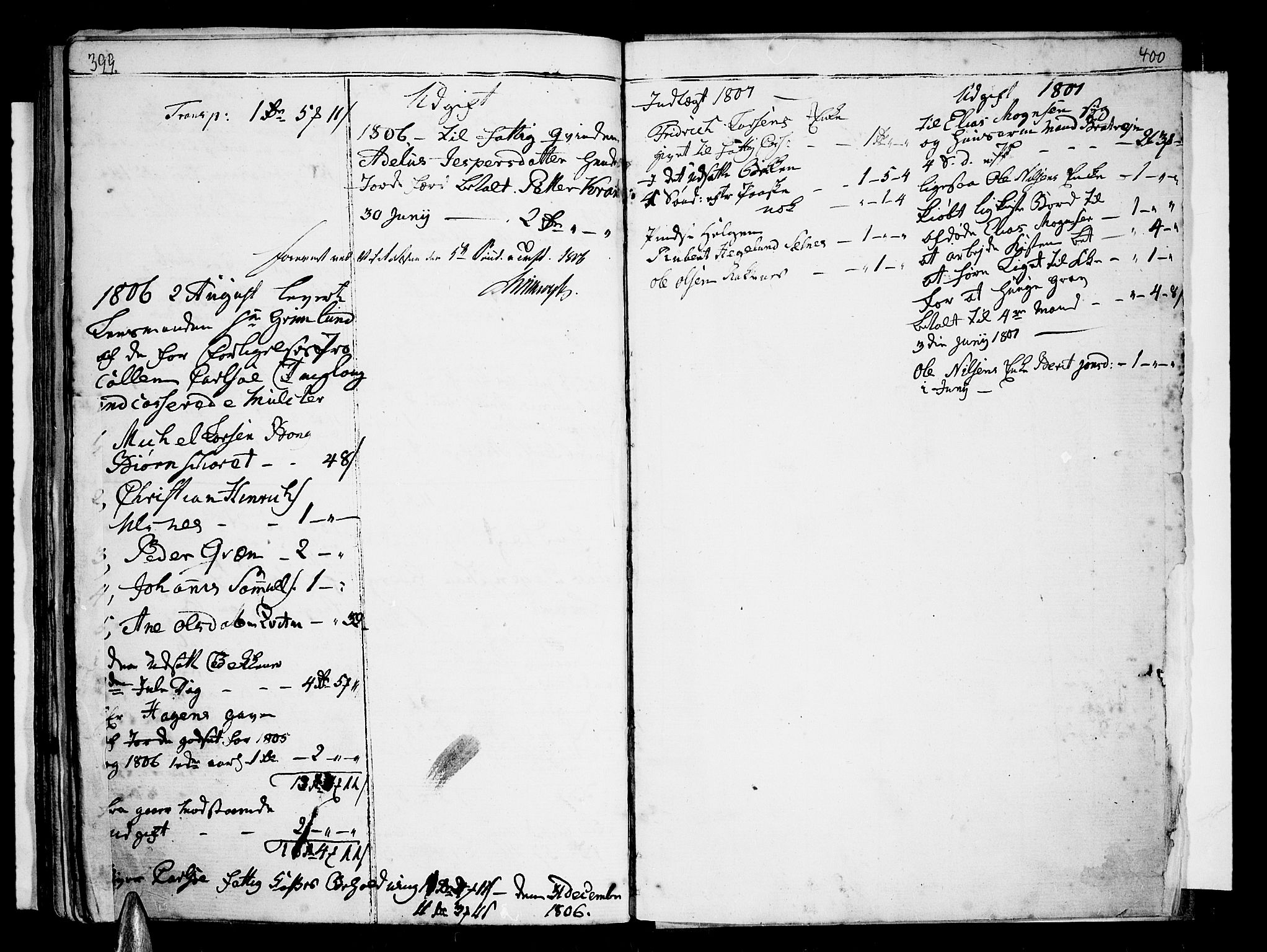 Karlsøy sokneprestembete, SATØ/S-1299/H/Ha/Haa/L0001kirke: Parish register (official) no. 1, 1775-1823, p. 399-400