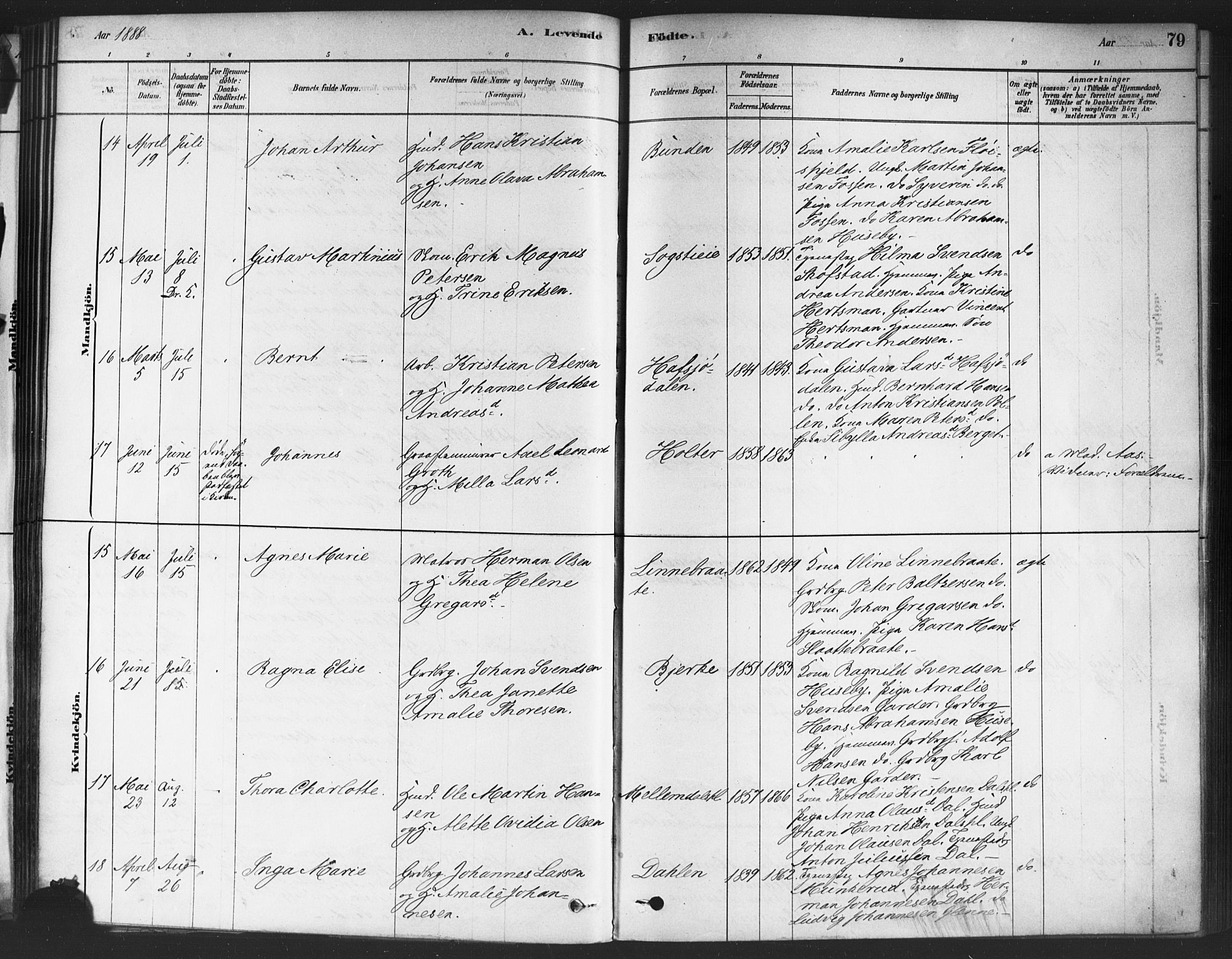 Drøbak prestekontor Kirkebøker, AV/SAO-A-10142a/F/Fc/L0002: Parish register (official) no. III 2, 1878-1891, p. 79