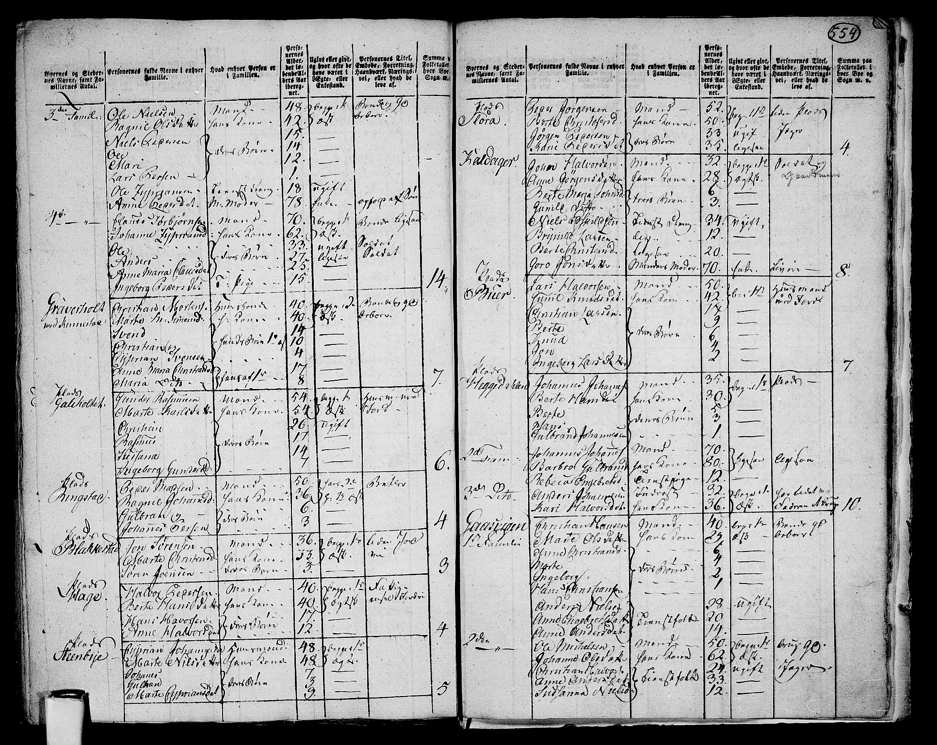 RA, 1801 census for 0221P Høland, 1801, p. 553b-554a