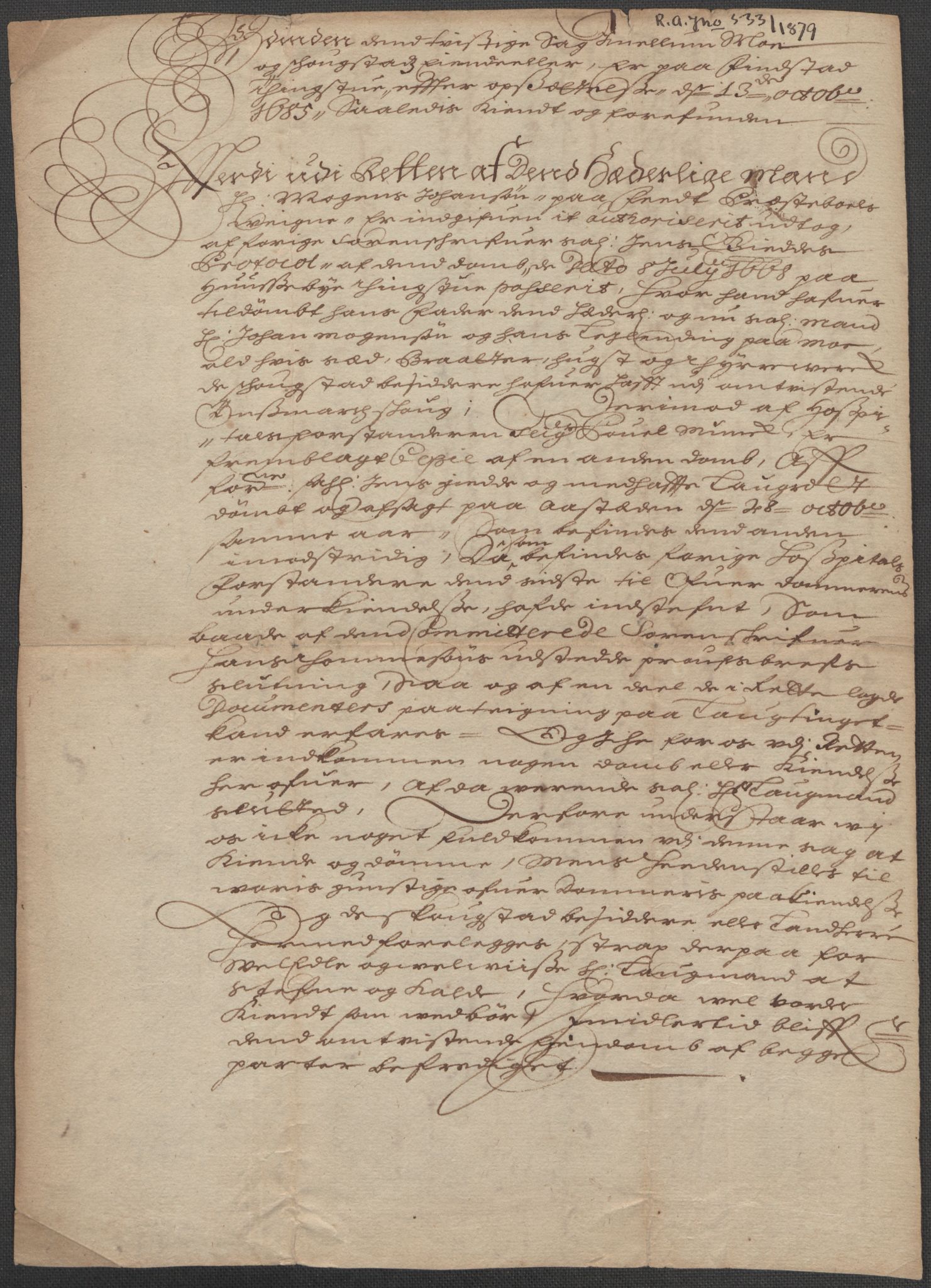 Riksarkivets diplomsamling, AV/RA-EA-5965/F15/L0009: Prestearkiv - Akershus, 1620-1738, p. 156