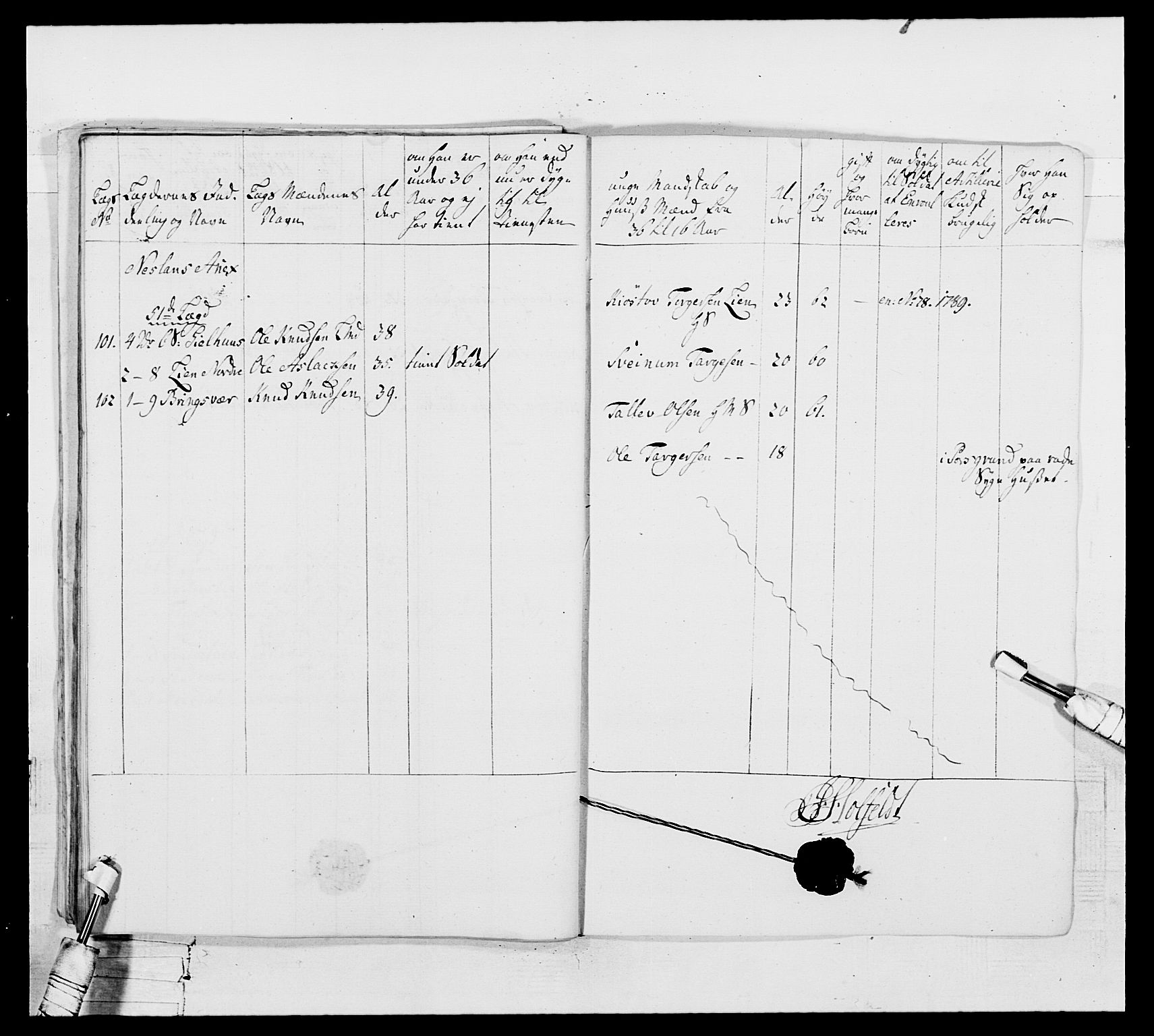 Generalitets- og kommissariatskollegiet, Det kongelige norske kommissariatskollegium, AV/RA-EA-5420/E/Eh/L0104: 1. Vesterlenske nasjonale infanteriregiment, 1789, p. 289