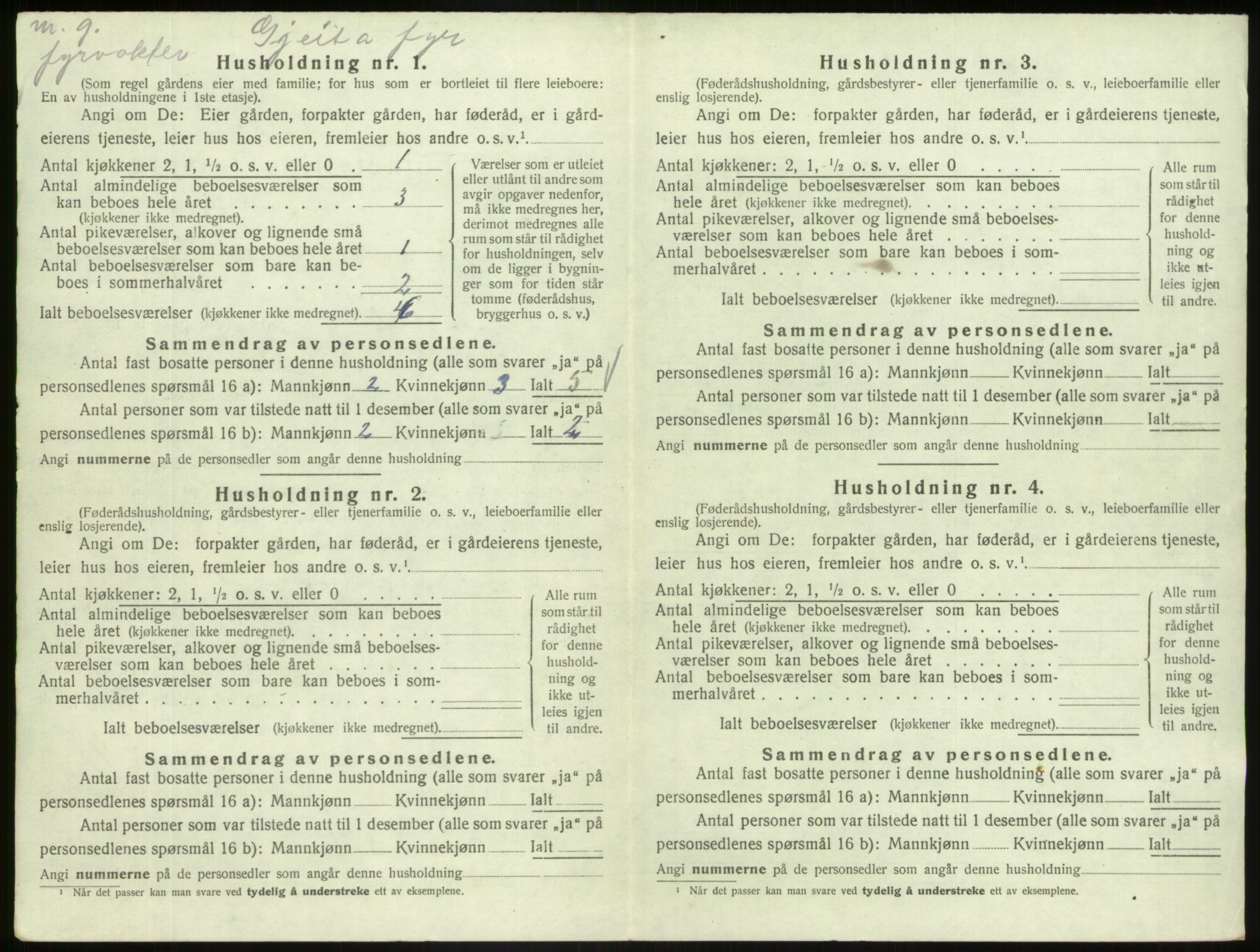 SAB, 1920 census for Askvoll, 1920, p. 975