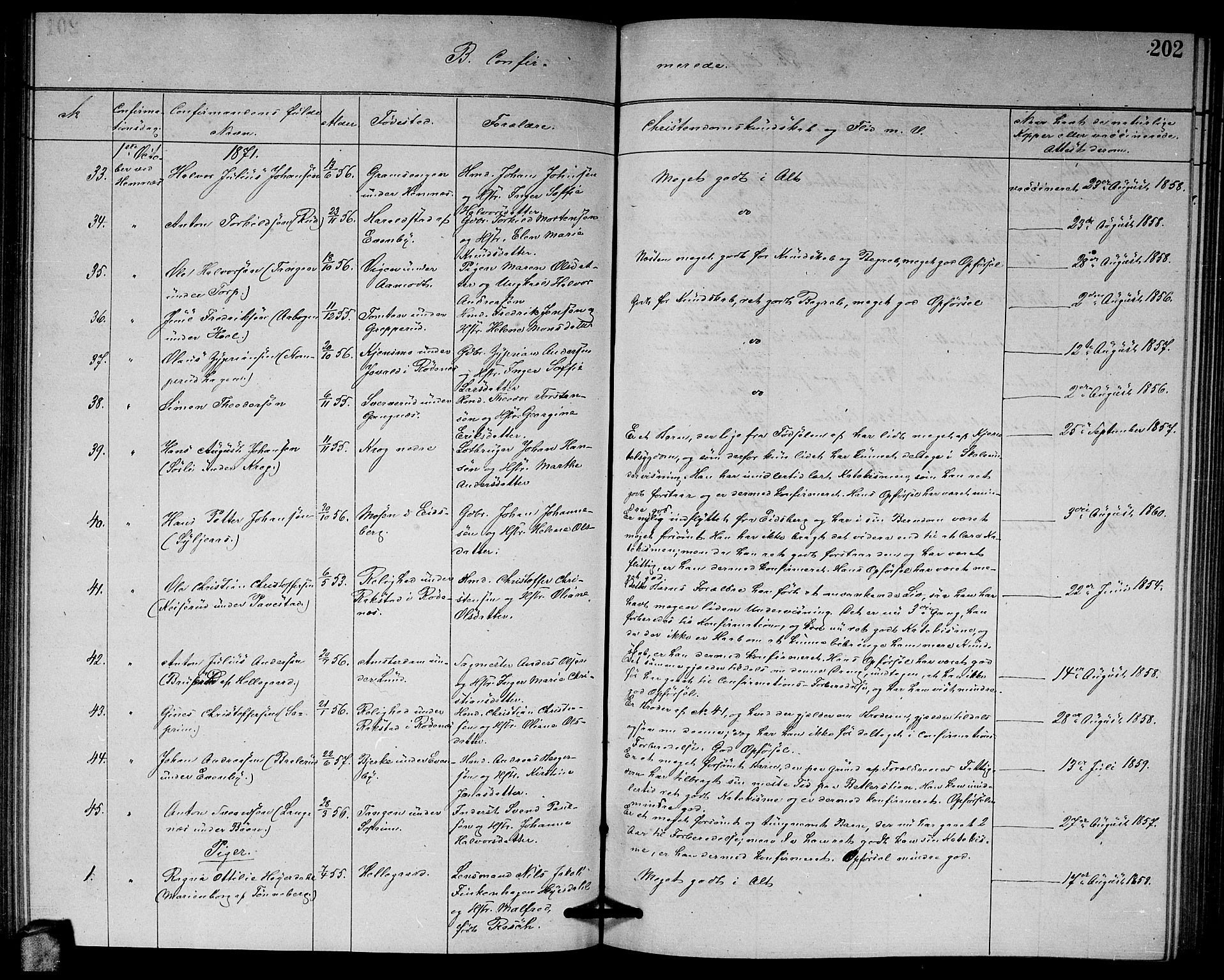 Høland prestekontor Kirkebøker, AV/SAO-A-10346a/G/Ga/L0006: Parish register (copy) no. I 6, 1869-1879, p. 202