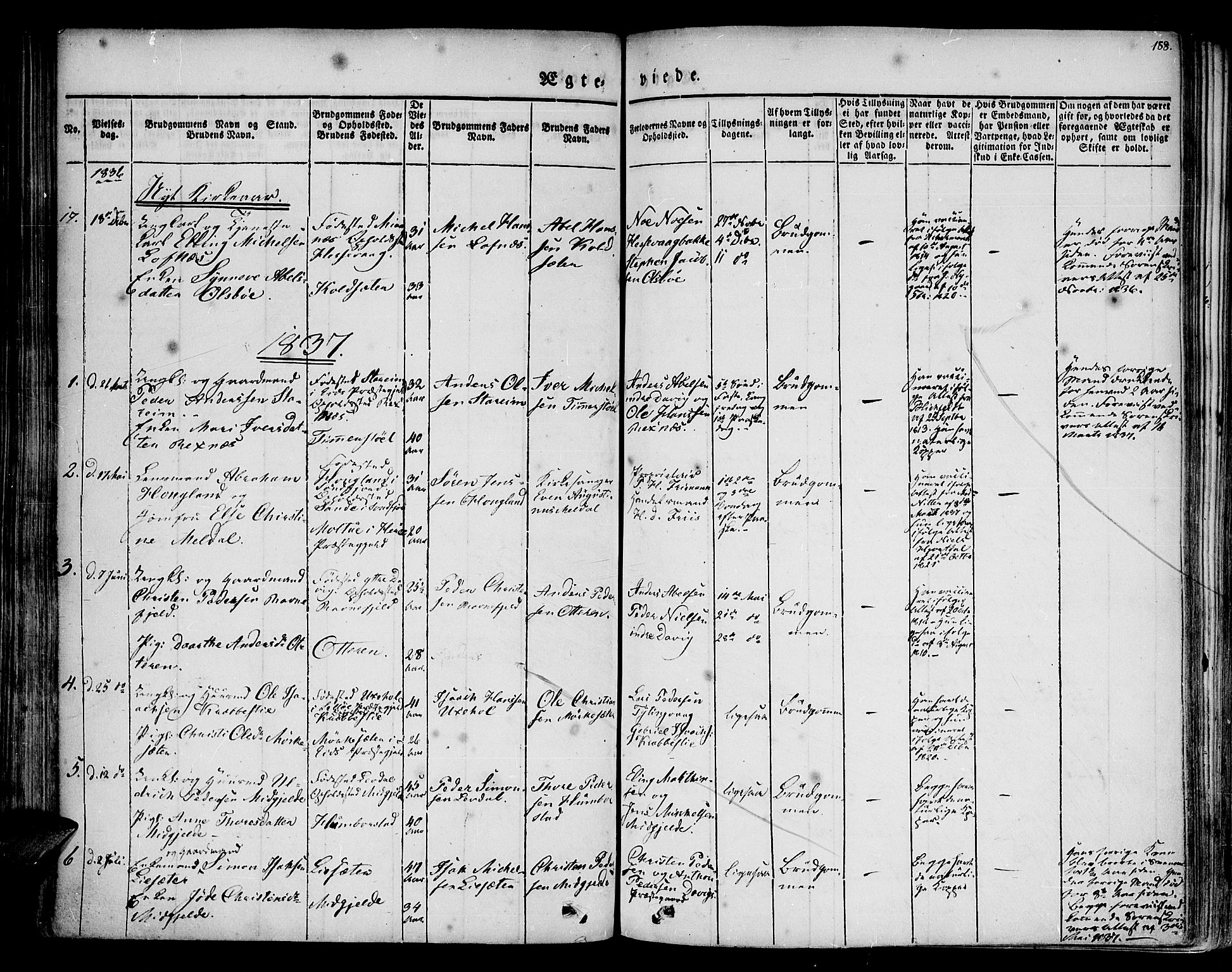 Davik sokneprestembete, AV/SAB-A-79701/H/Haa/Haaa/L0004: Parish register (official) no. A 4, 1830-1849, p. 188