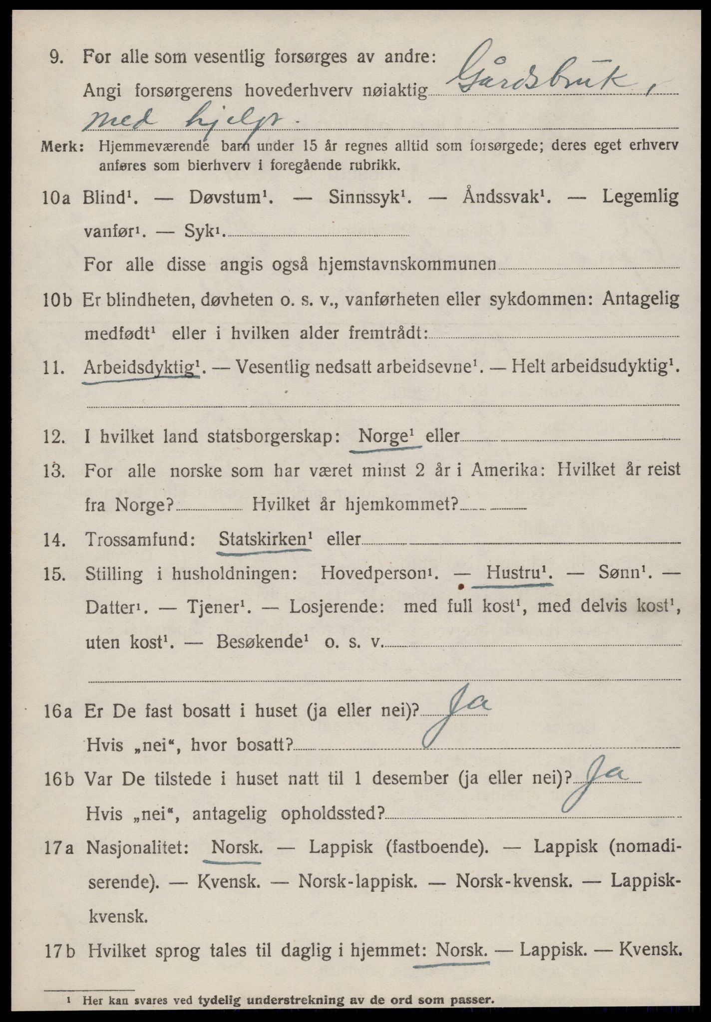 SAT, 1920 census for Oppdal, 1920, p. 10358