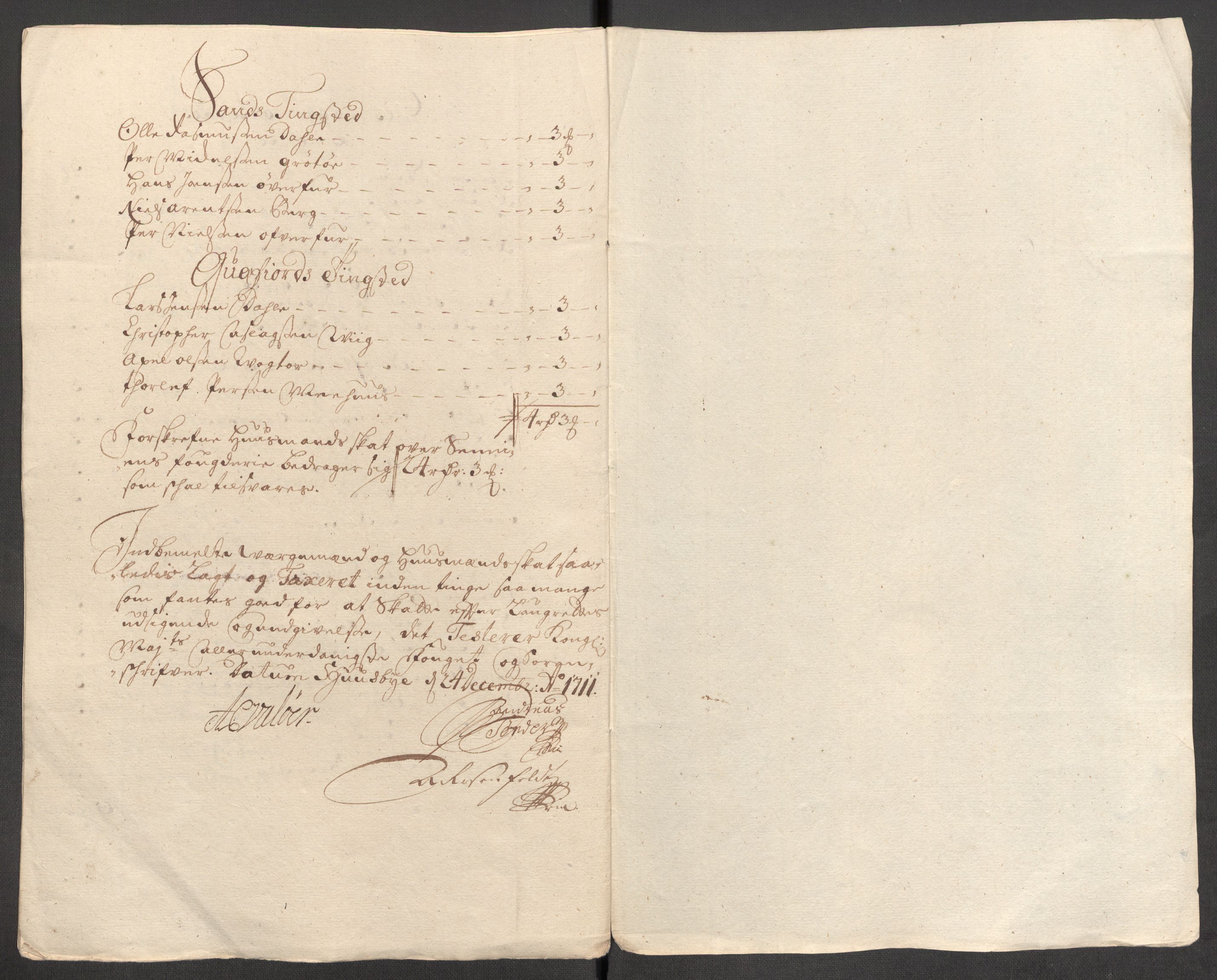 Rentekammeret inntil 1814, Reviderte regnskaper, Fogderegnskap, AV/RA-EA-4092/R68/L4758: Fogderegnskap Senja og Troms, 1711-1712, p. 75