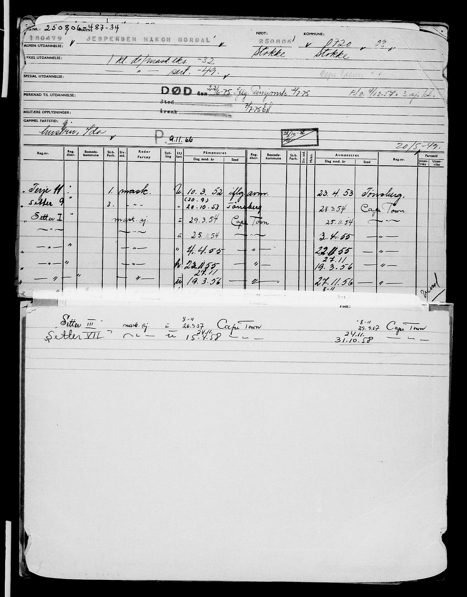 Direktoratet for sjømenn, AV/RA-S-3545/G/Gb/L0066: Hovedkort, 1906, p. 622