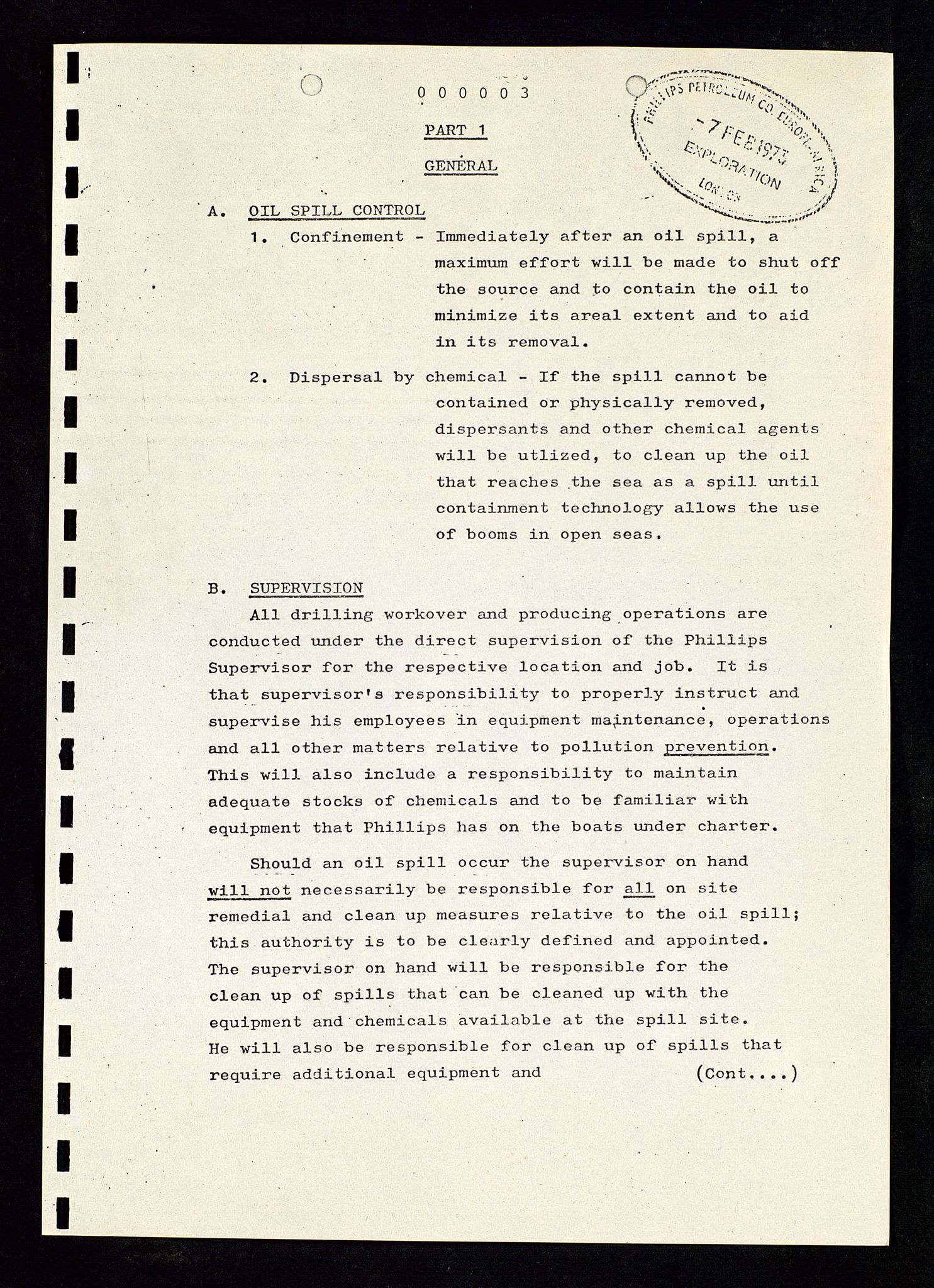 Oljedirektoratet, AV/SAST-A-101366/Da/L0034: Sakarkiv: Ekofisk, 1973