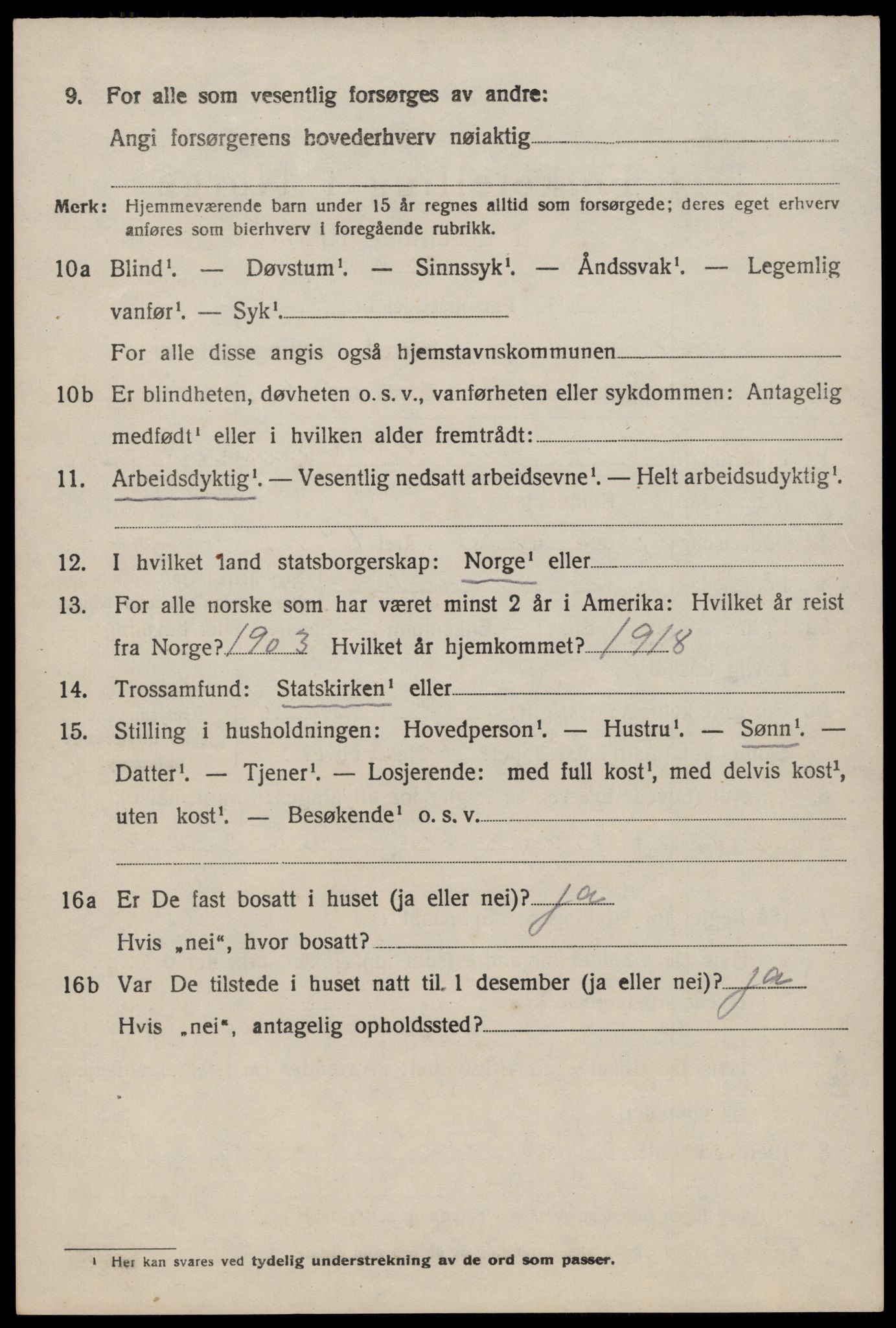 SAST, 1920 census for Vikedal, 1920, p. 3390