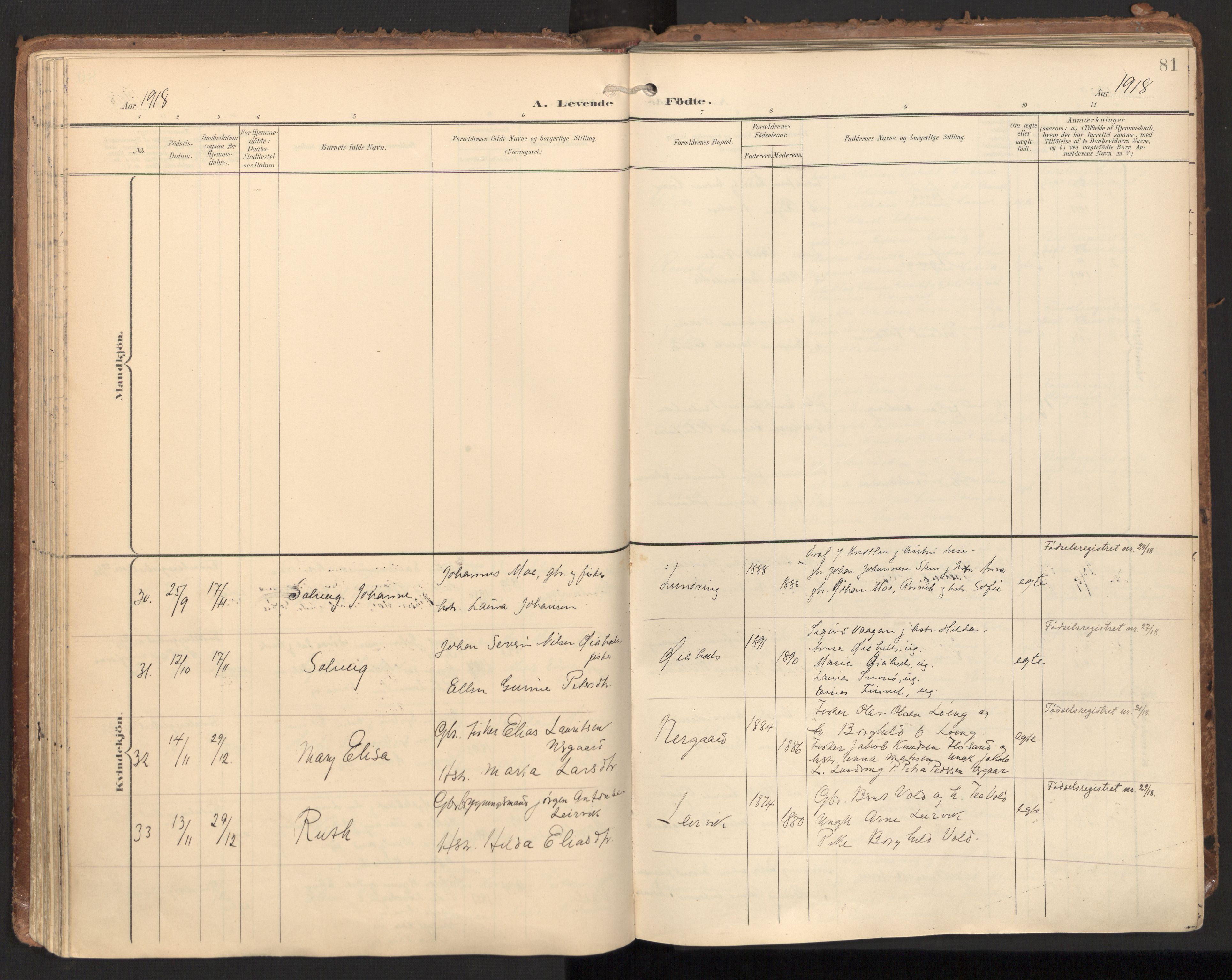 Ministerialprotokoller, klokkerbøker og fødselsregistre - Nord-Trøndelag, AV/SAT-A-1458/784/L0677: Parish register (official) no. 784A12, 1900-1920, p. 81