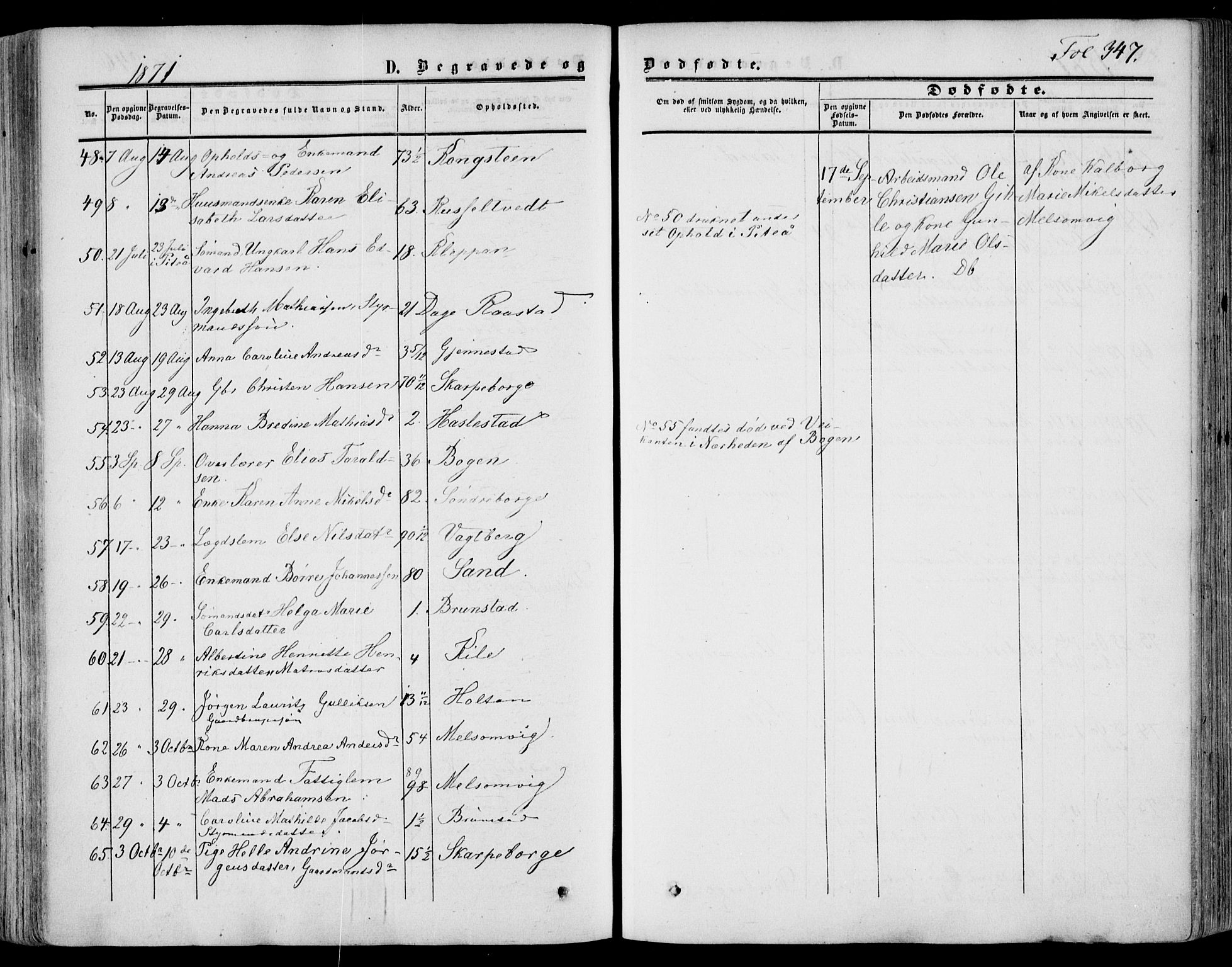 Stokke kirkebøker, AV/SAKO-A-320/F/Fa/L0008: Parish register (official) no. I 8, 1858-1871, p. 347