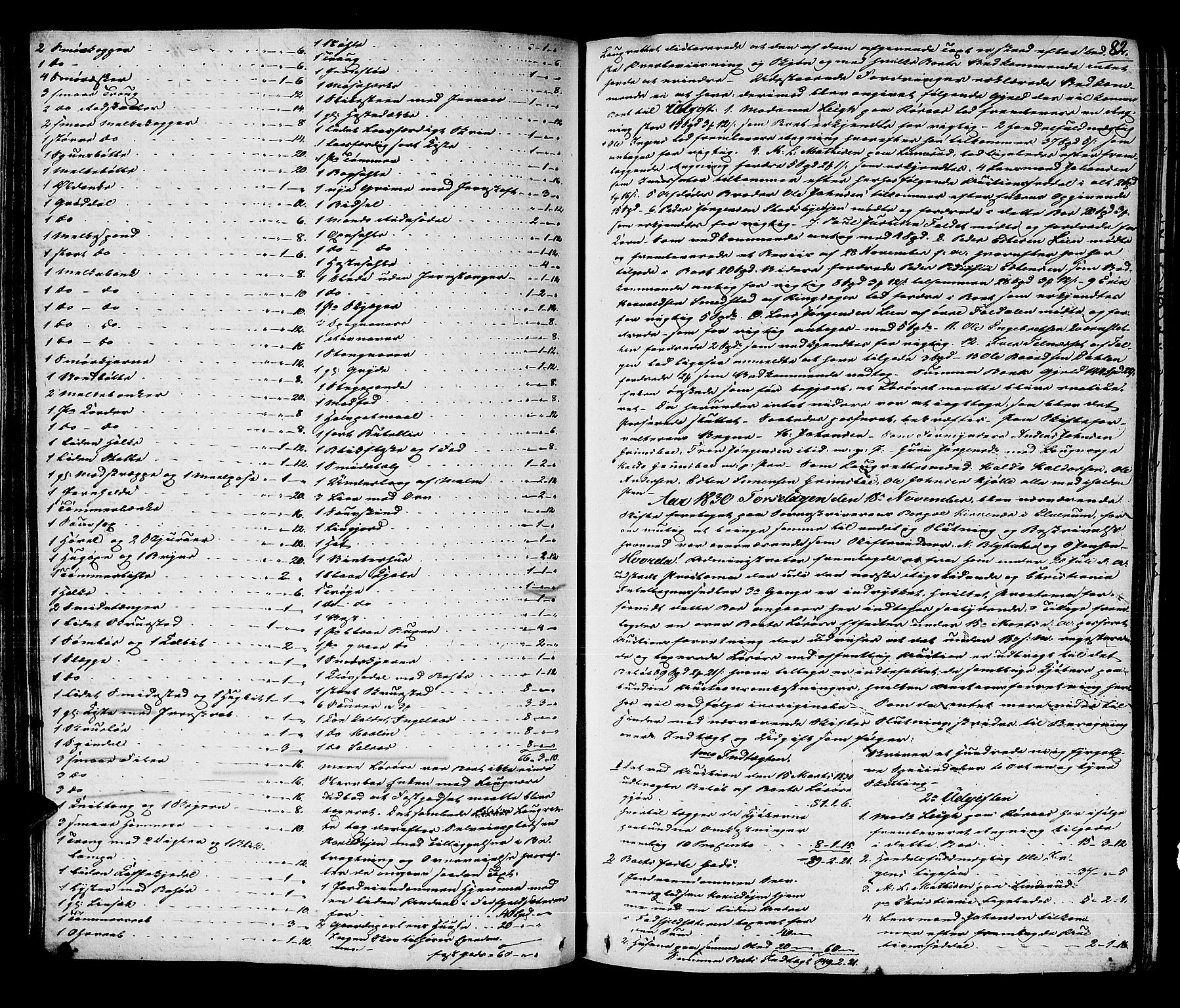 Østerdalen sorenskriveri, SAH/TING-032/J/Ja/L0015: Skifteprotokoll - Nord-Østerdal, 1830-1836, p. 81b-82a