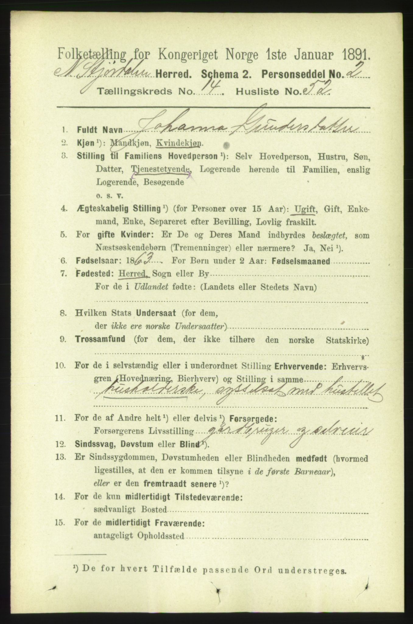 RA, 1891 census for 1714 Nedre Stjørdal, 1891, p. 6803