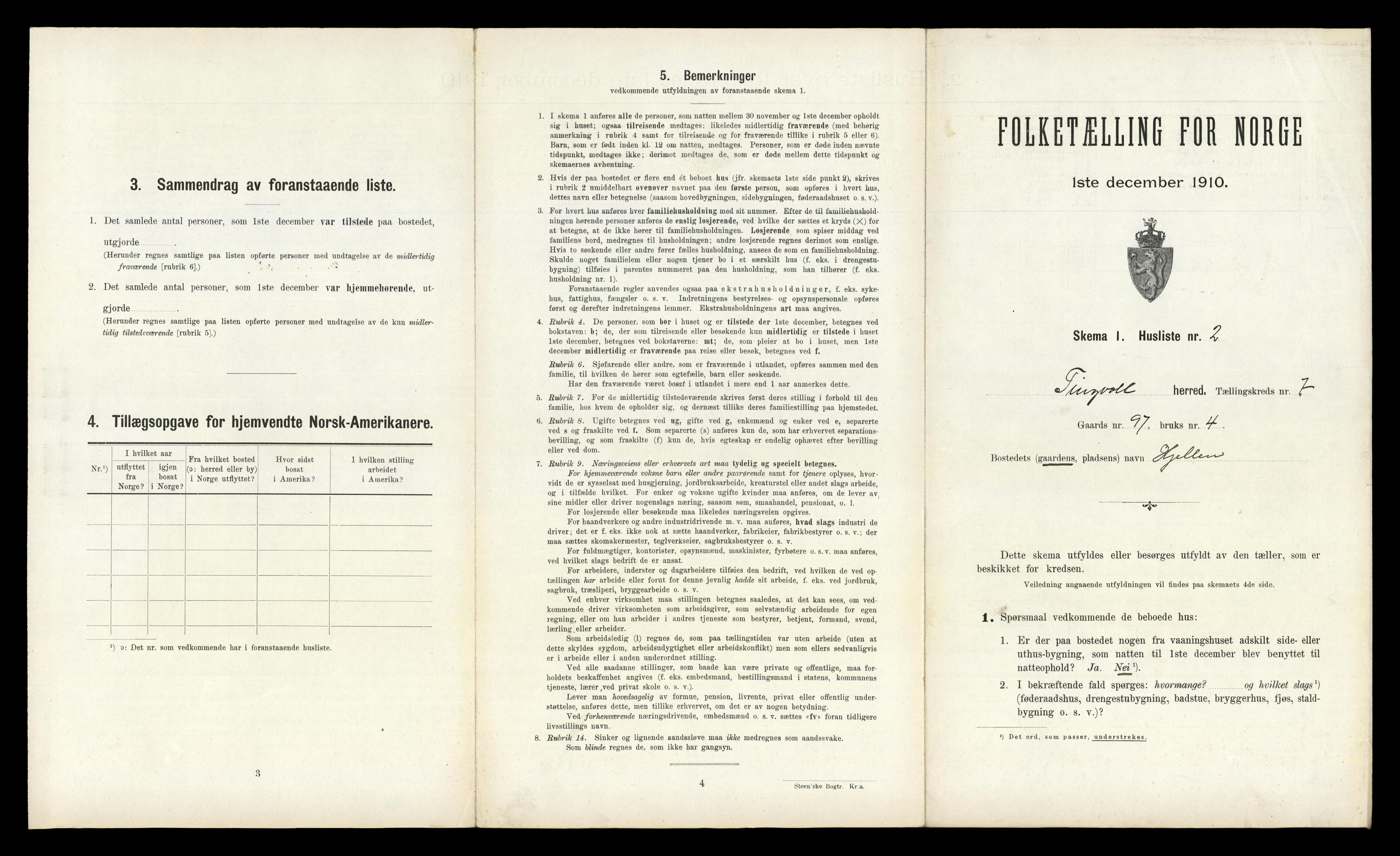 RA, 1910 census for Tingvoll, 1910, p. 719