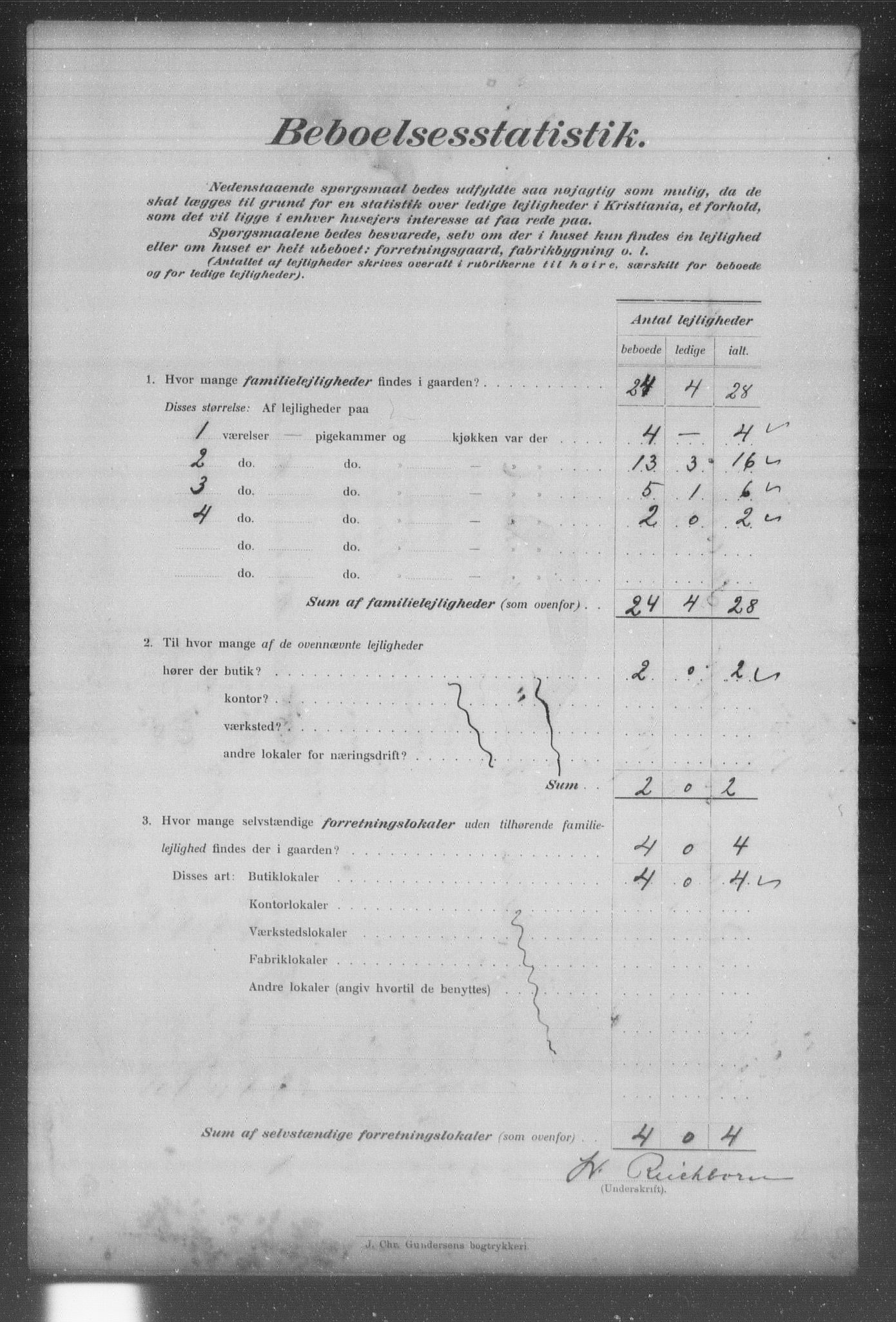 OBA, Municipal Census 1903 for Kristiania, 1903, p. 24256