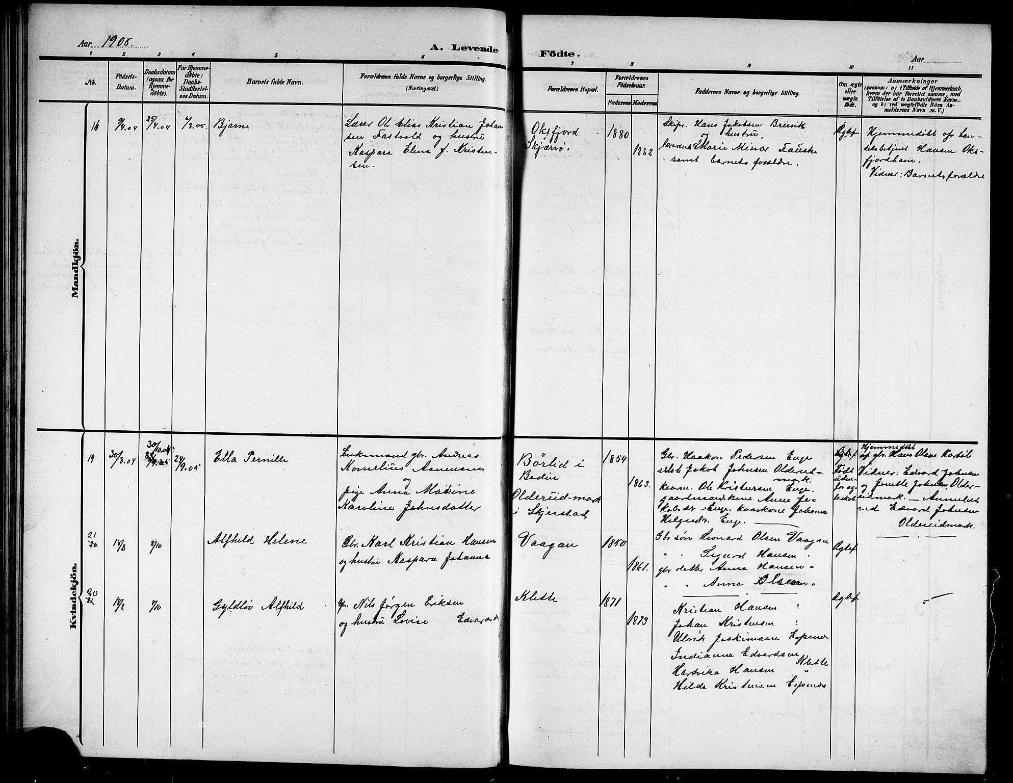 Ministerialprotokoller, klokkerbøker og fødselsregistre - Nordland, AV/SAT-A-1459/852/L0756: Parish register (copy) no. 852C07, 1902-1916