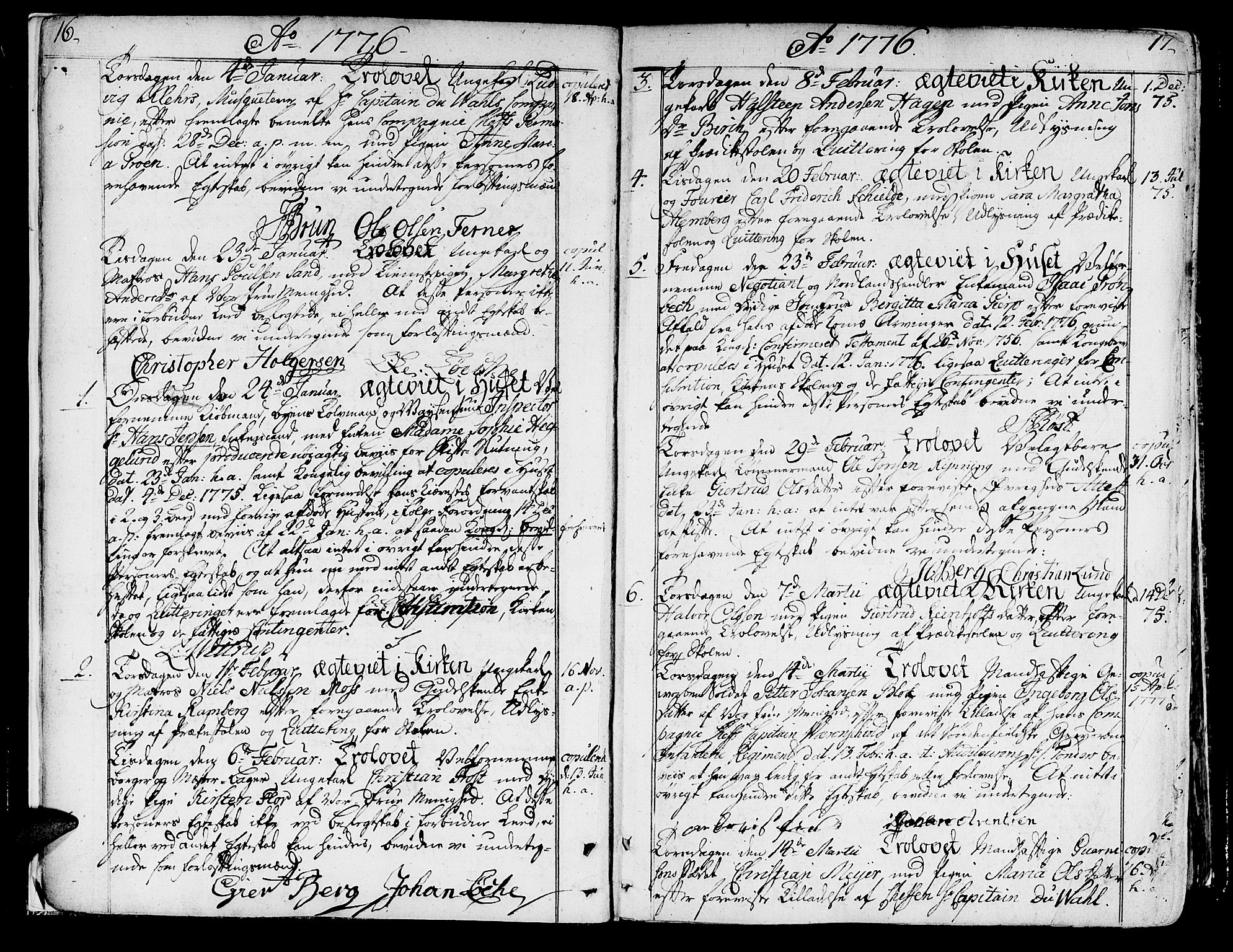 Ministerialprotokoller, klokkerbøker og fødselsregistre - Sør-Trøndelag, SAT/A-1456/602/L0105: Parish register (official) no. 602A03, 1774-1814, p. 16-17