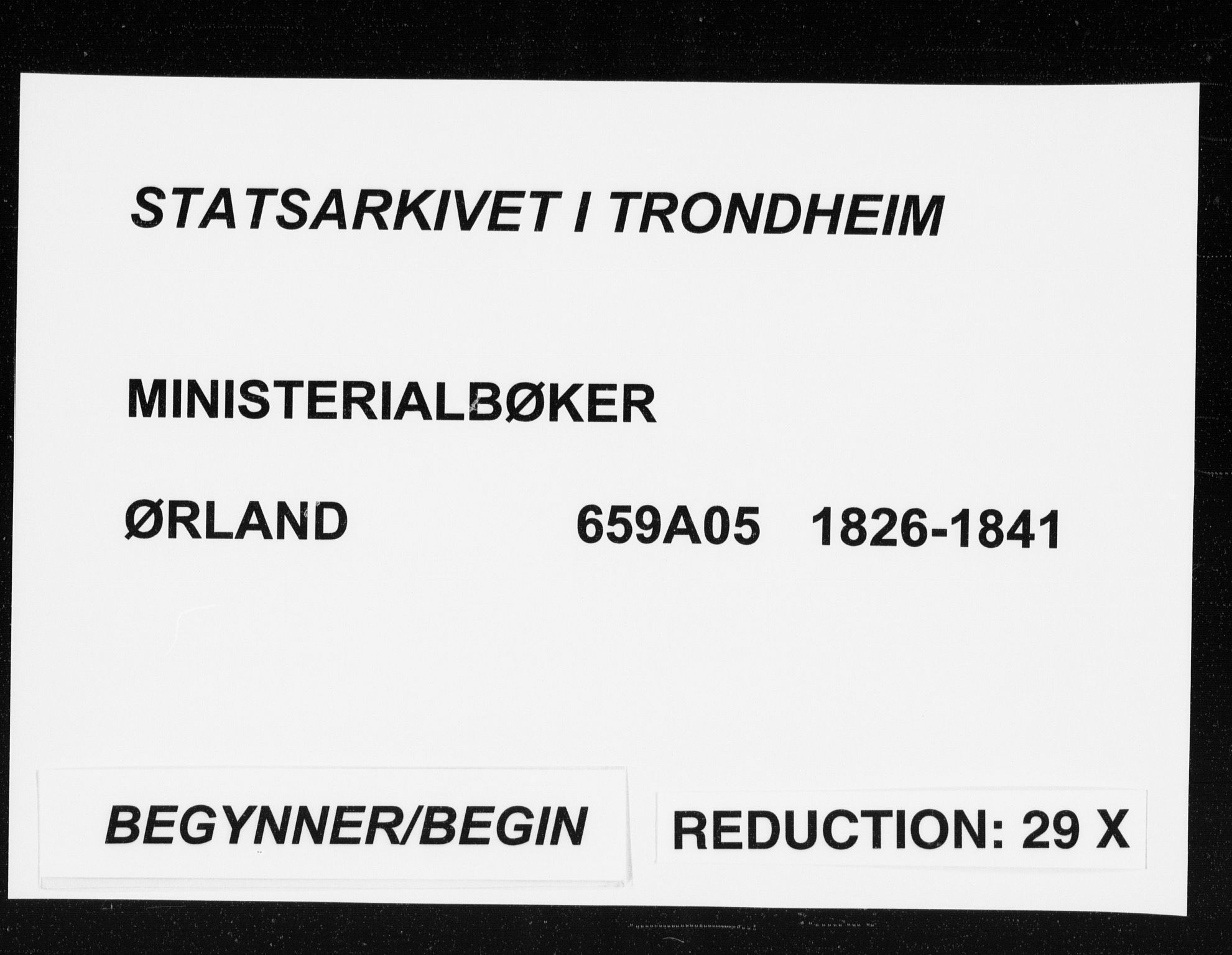 Ministerialprotokoller, klokkerbøker og fødselsregistre - Sør-Trøndelag, SAT/A-1456/659/L0735: Parish register (official) no. 659A05, 1826-1841