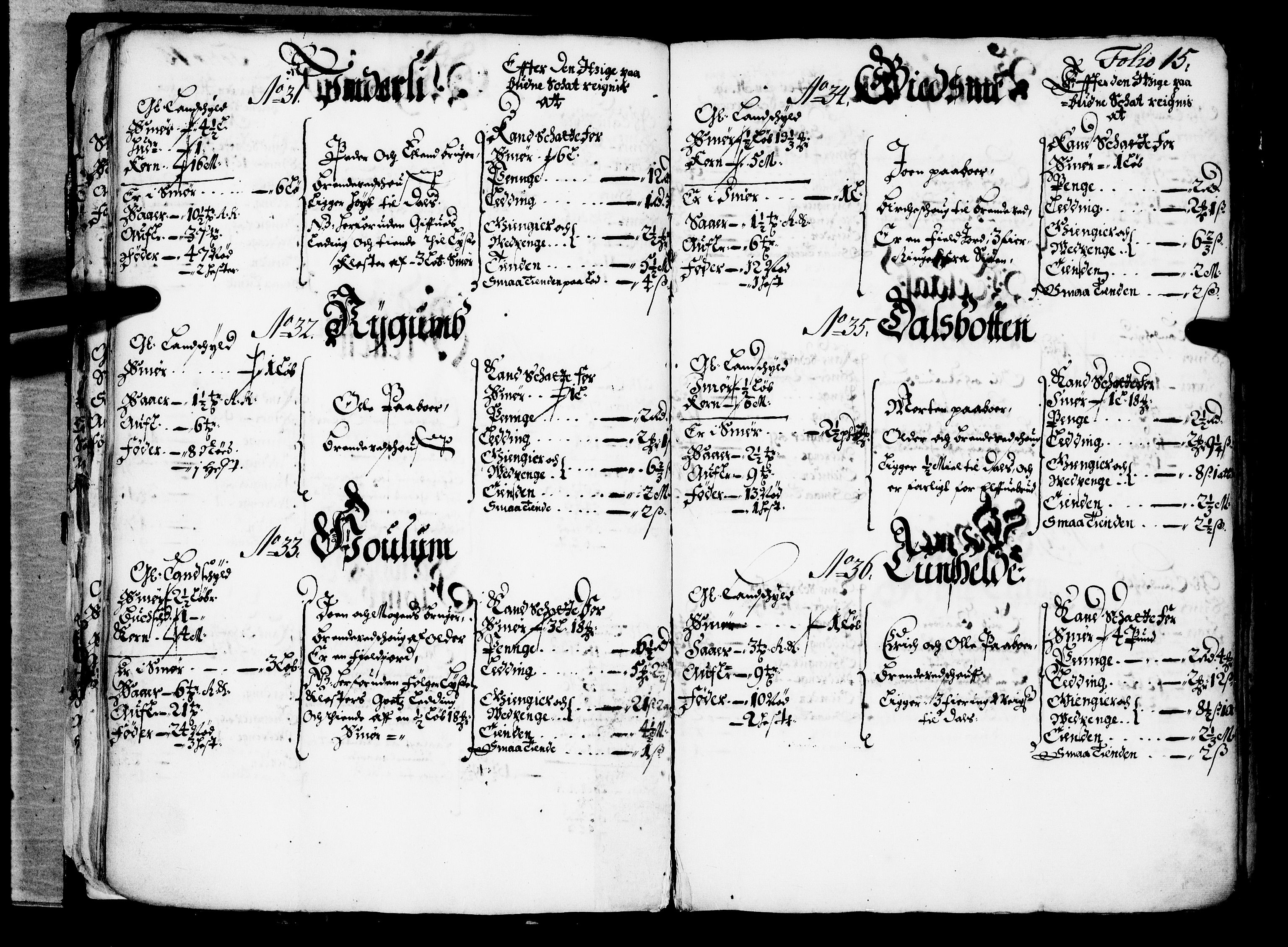 Rentekammeret inntil 1814, Realistisk ordnet avdeling, AV/RA-EA-4070/N/Nb/Nba/L0042: Ytre Sogn fogderi, 1667, p. 14b-15a