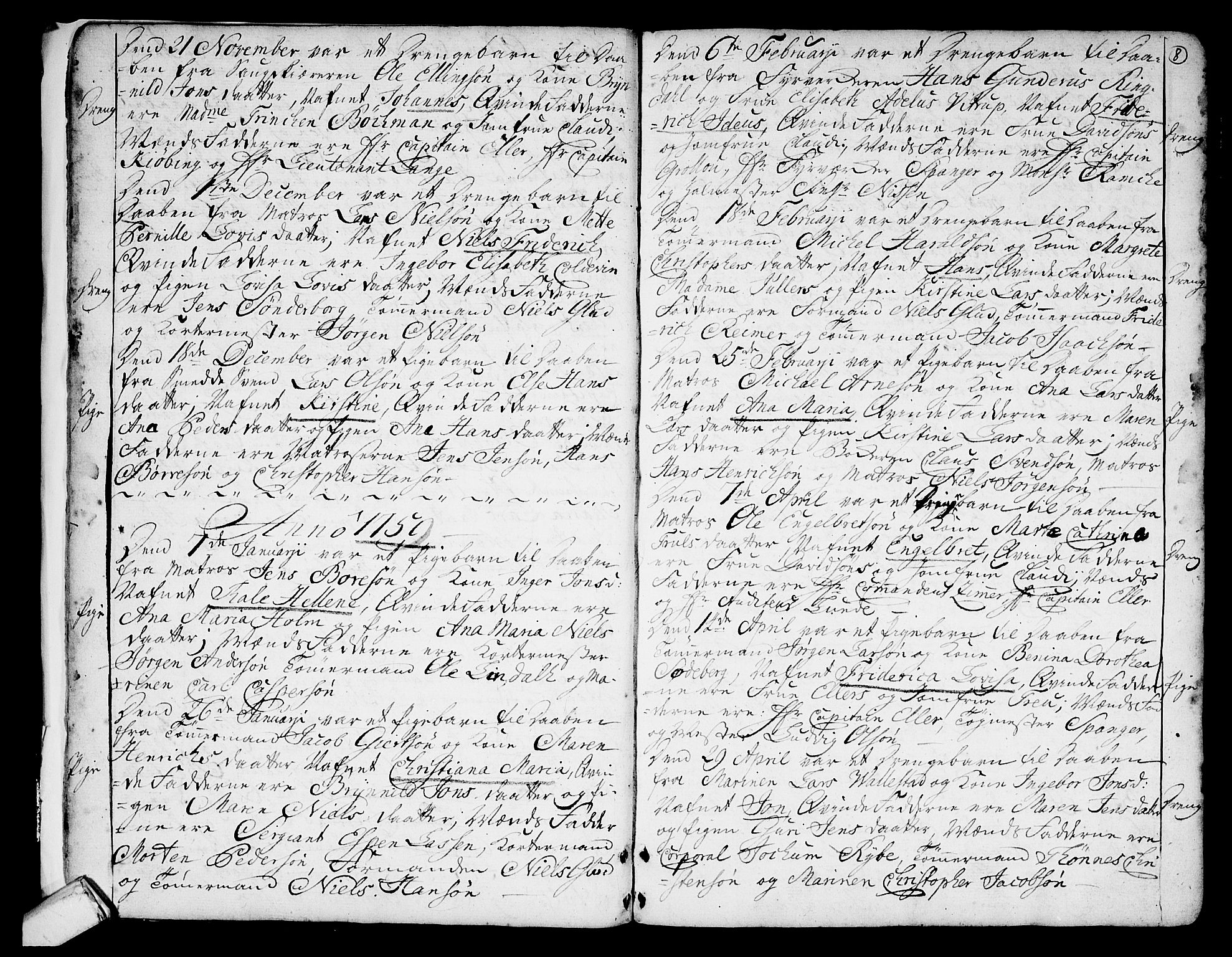 Stavern kirkebøker, AV/SAKO-A-318/F/Fa/L0001: Parish register (official) no. 1, 1756-1782, p. 8