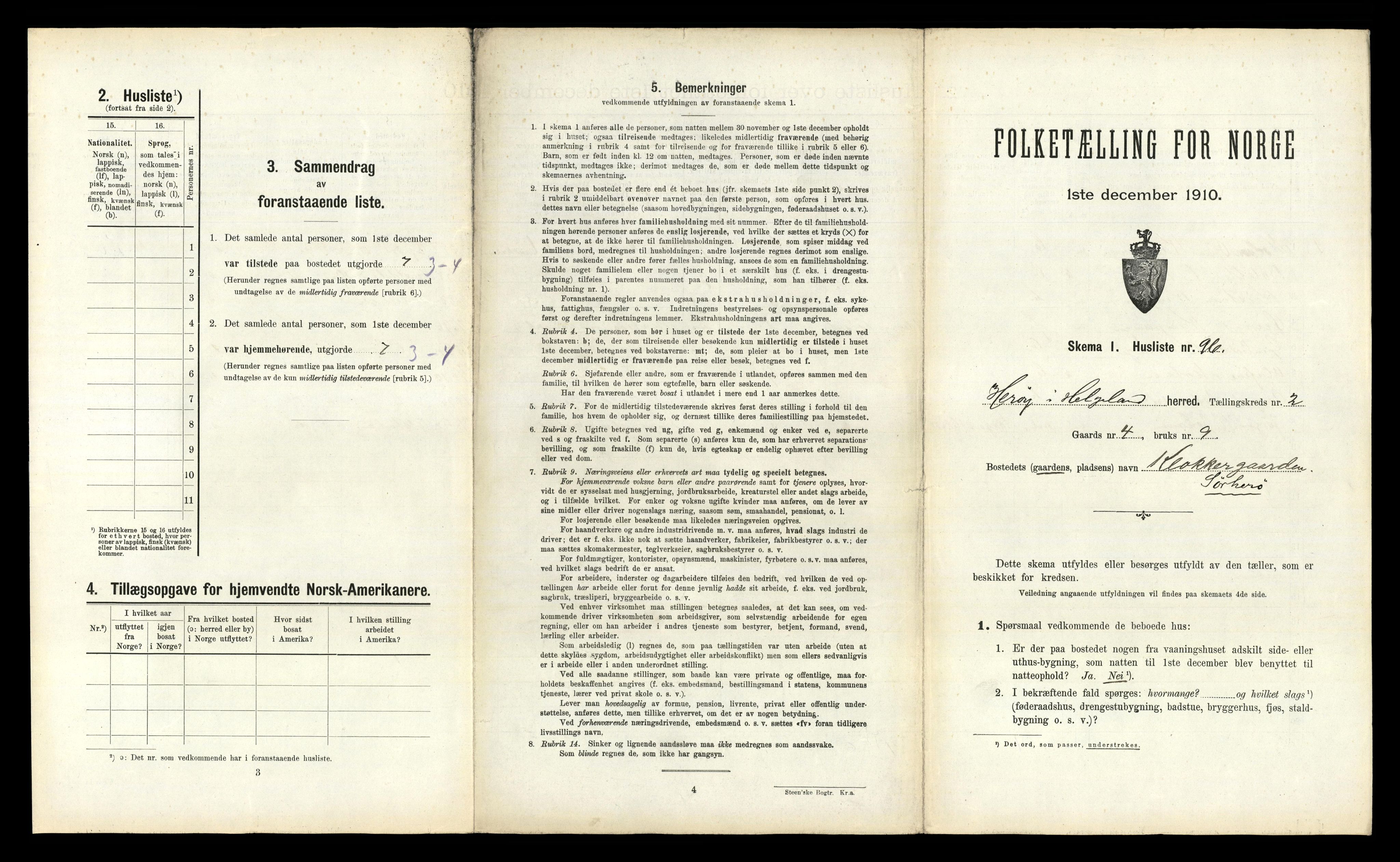 RA, 1910 census for Herøy, 1910, p. 291