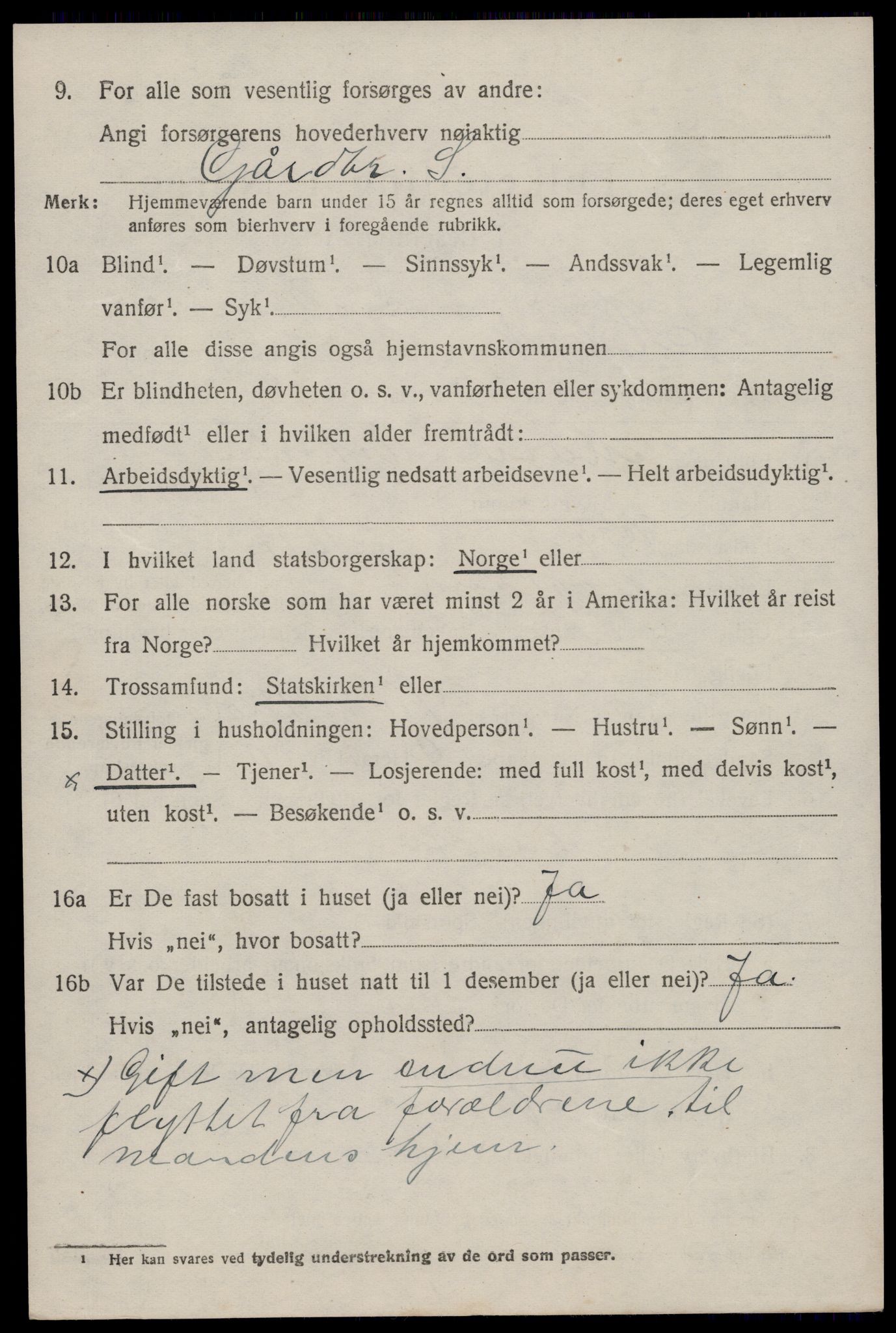 SAST, 1920 census for Høyland, 1920, p. 13939