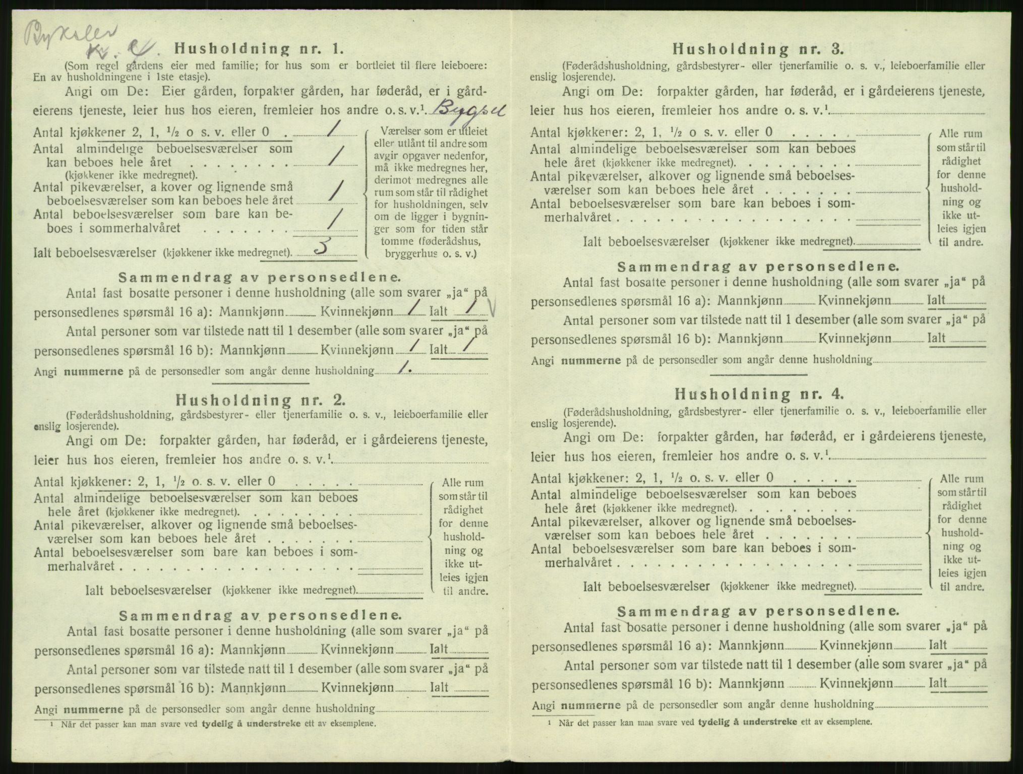 SAT, 1920 census for Norddal, 1920, p. 818