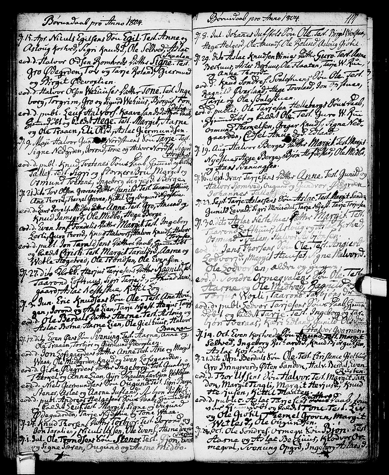 Vinje kirkebøker, SAKO/A-312/F/Fa/L0002: Parish register (official) no. I 2, 1767-1814, p. 117