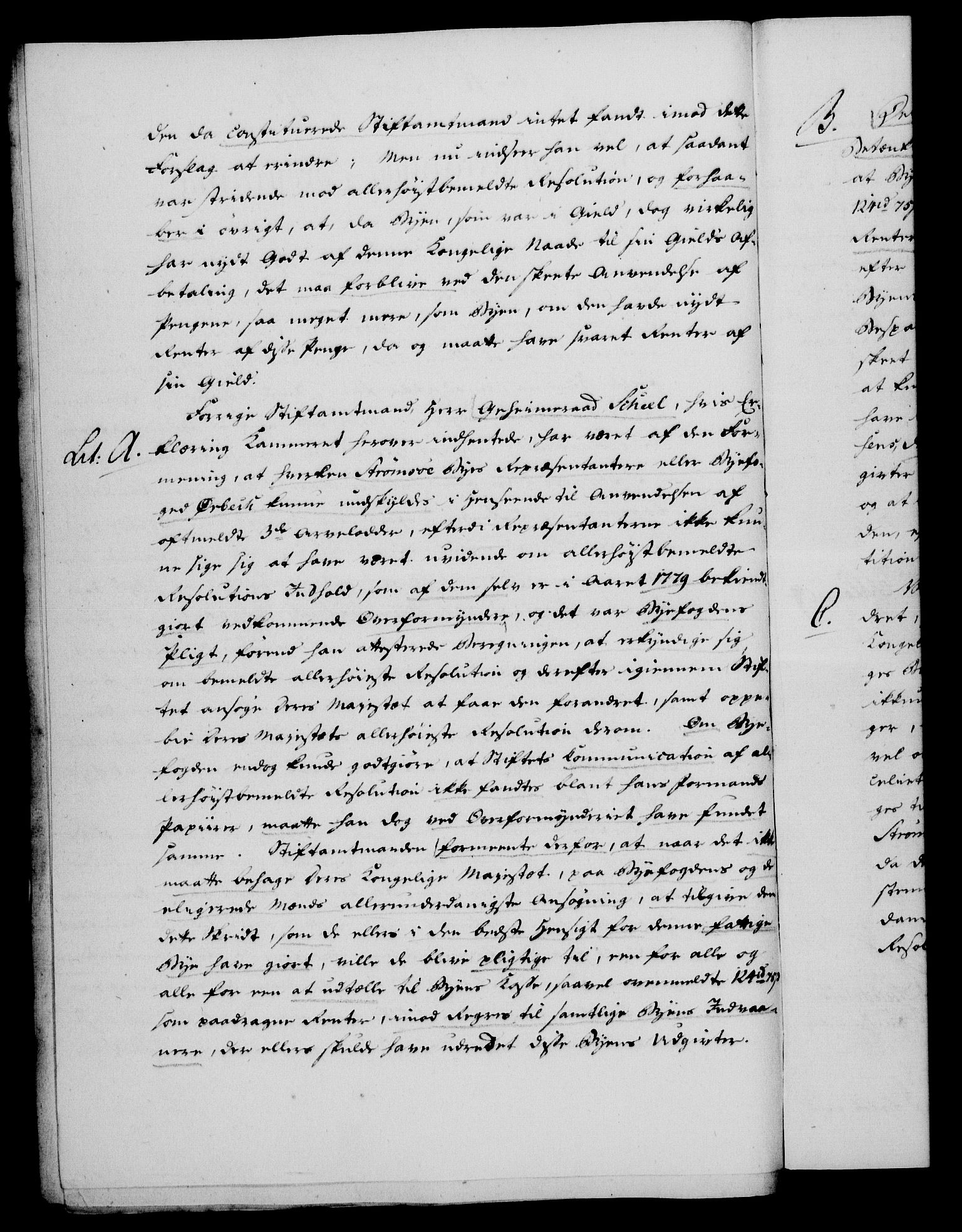 Rentekammeret, Kammerkanselliet, RA/EA-3111/G/Gf/Gfa/L0072: Norsk relasjons- og resolusjonsprotokoll (merket RK 52.72), 1790, p. 119