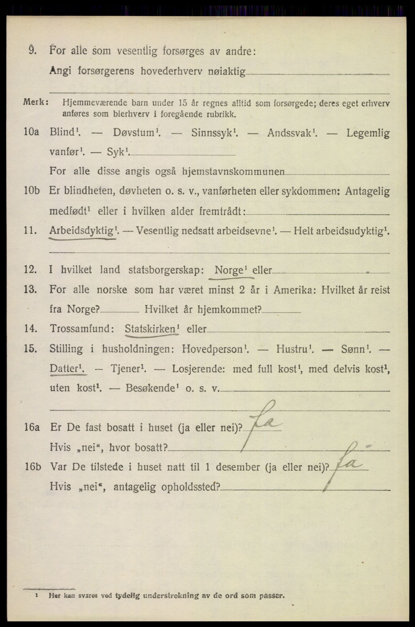 SAH, 1920 census for Brandval, 1920, p. 8845