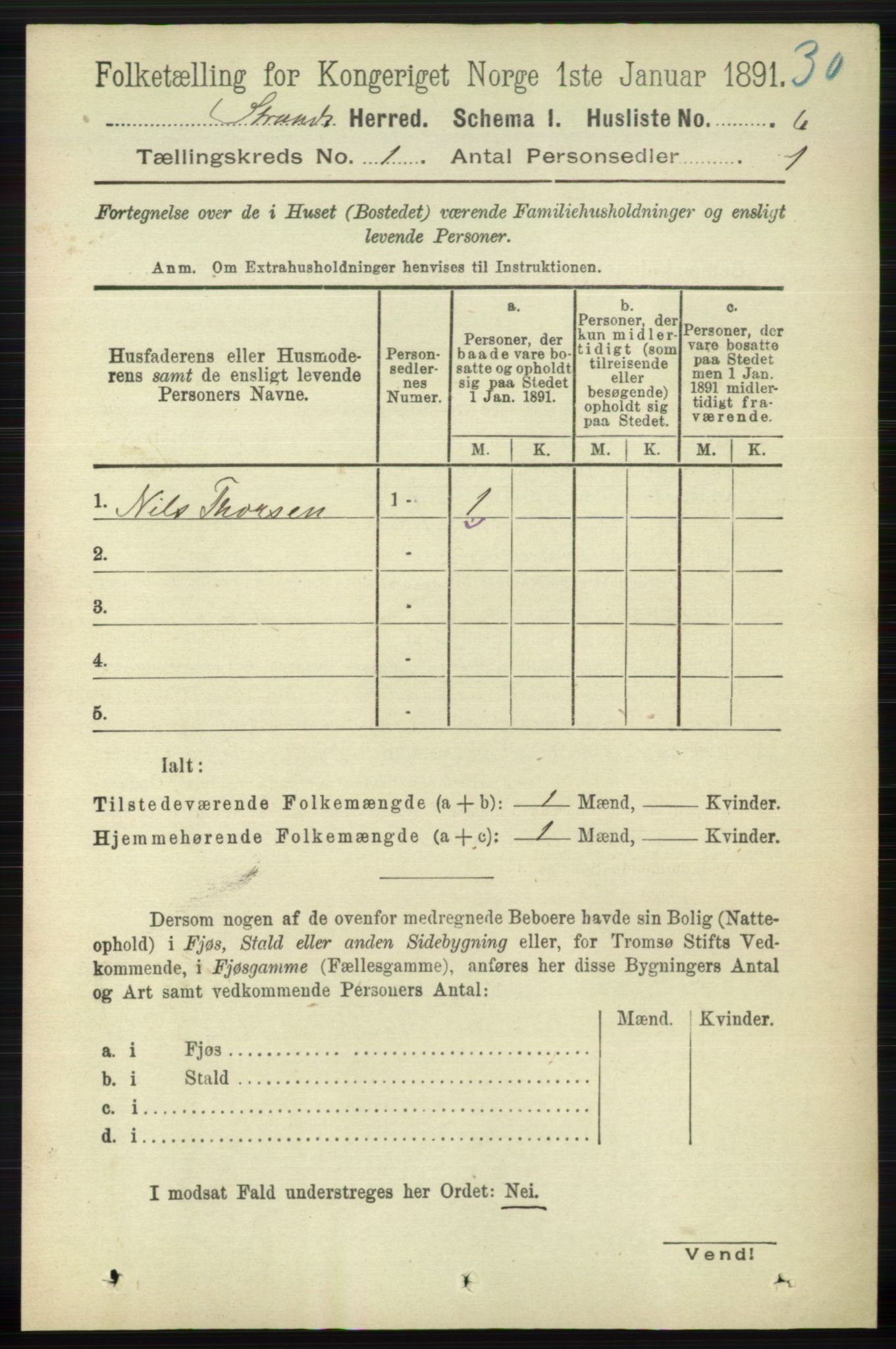 RA, 1891 census for 1130 Strand, 1891, p. 29