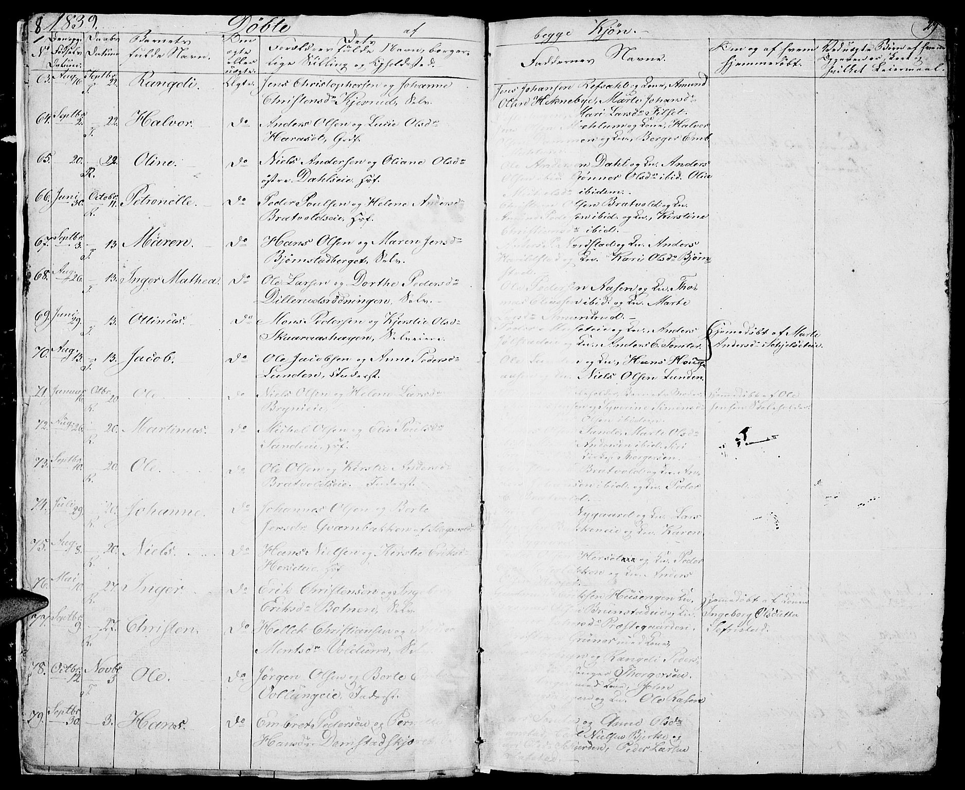 Romedal prestekontor, SAH/PREST-004/L/L0008: Parish register (copy) no. 8, 1837-1844, p. 8