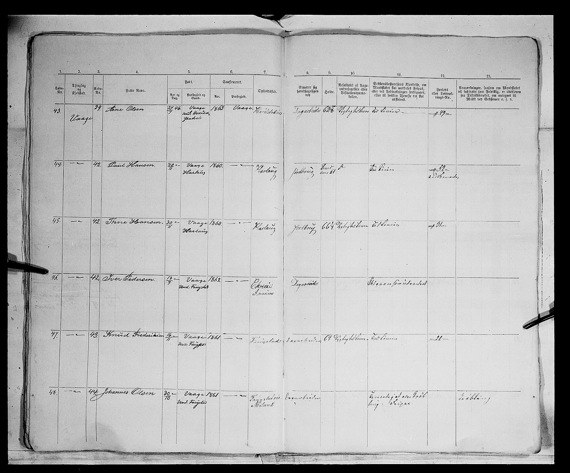 Fylkesmannen i Oppland, AV/SAH-FYO-002/1/K/Kg/L1174: Fron, Nordre og Søndre Fron, Vågå, 1860-1879, p. 449