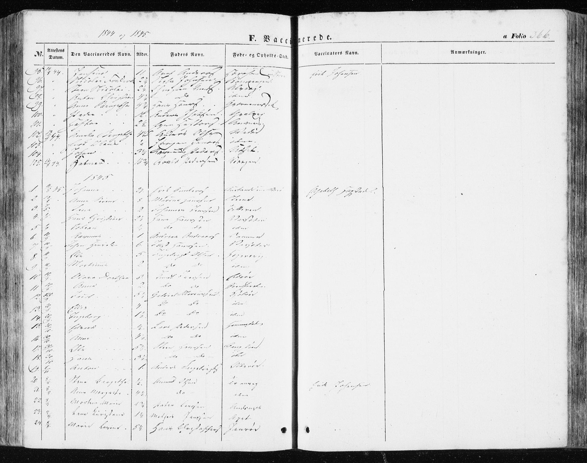 Ministerialprotokoller, klokkerbøker og fødselsregistre - Sør-Trøndelag, SAT/A-1456/634/L0529: Parish register (official) no. 634A05, 1843-1851, p. 366