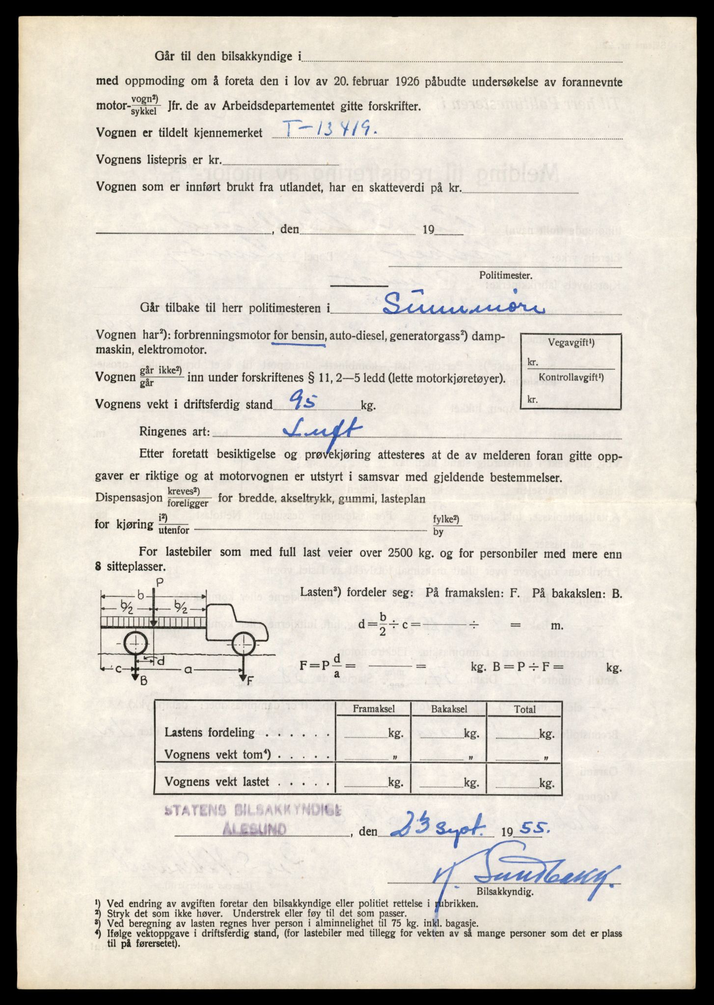 Møre og Romsdal vegkontor - Ålesund trafikkstasjon, AV/SAT-A-4099/F/Fe/L0039: Registreringskort for kjøretøy T 13361 - T 13530, 1927-1998, p. 1012