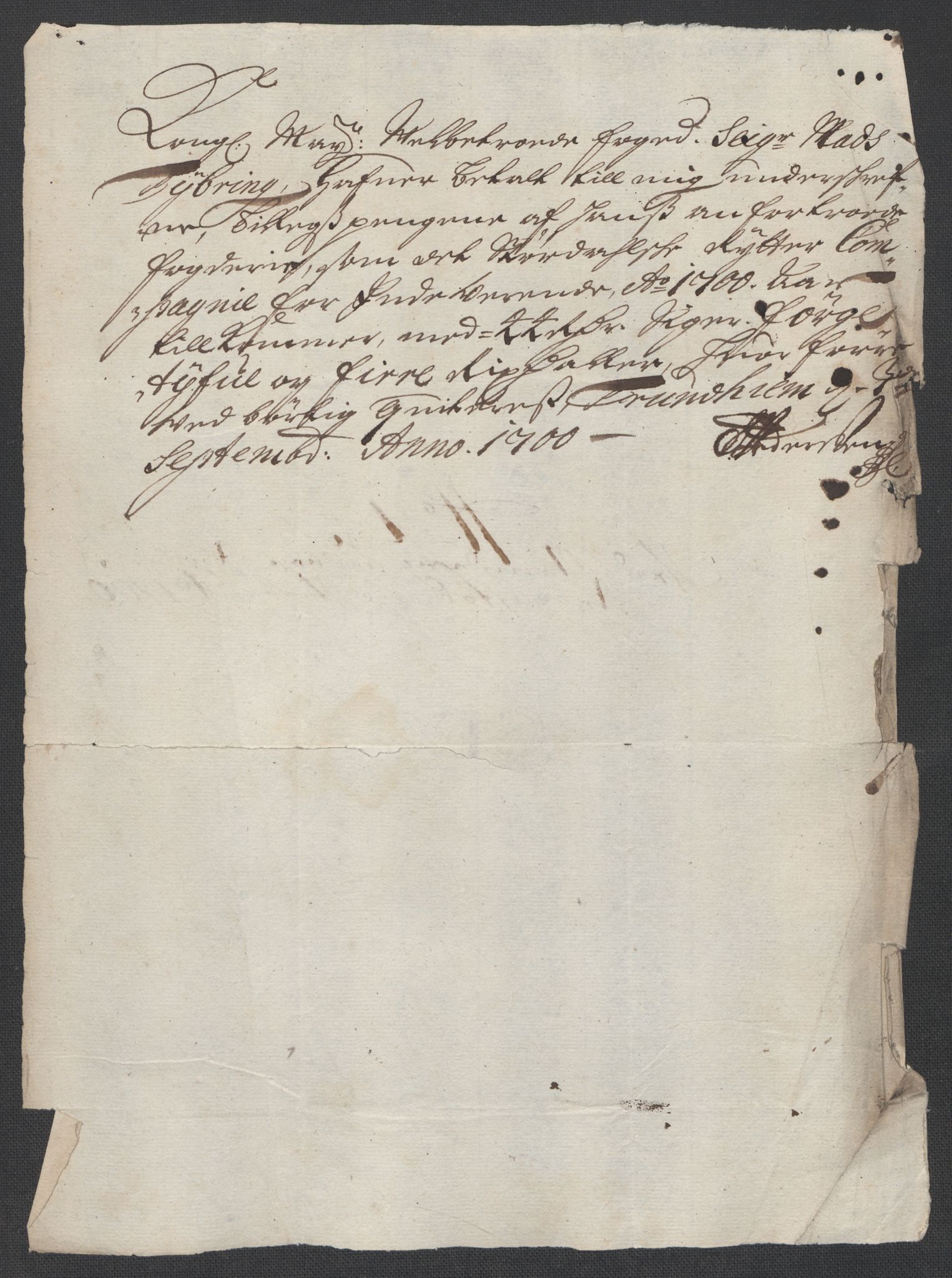 Rentekammeret inntil 1814, Reviderte regnskaper, Fogderegnskap, AV/RA-EA-4092/R61/L4107: Fogderegnskap Strinda og Selbu, 1698-1700, p. 412