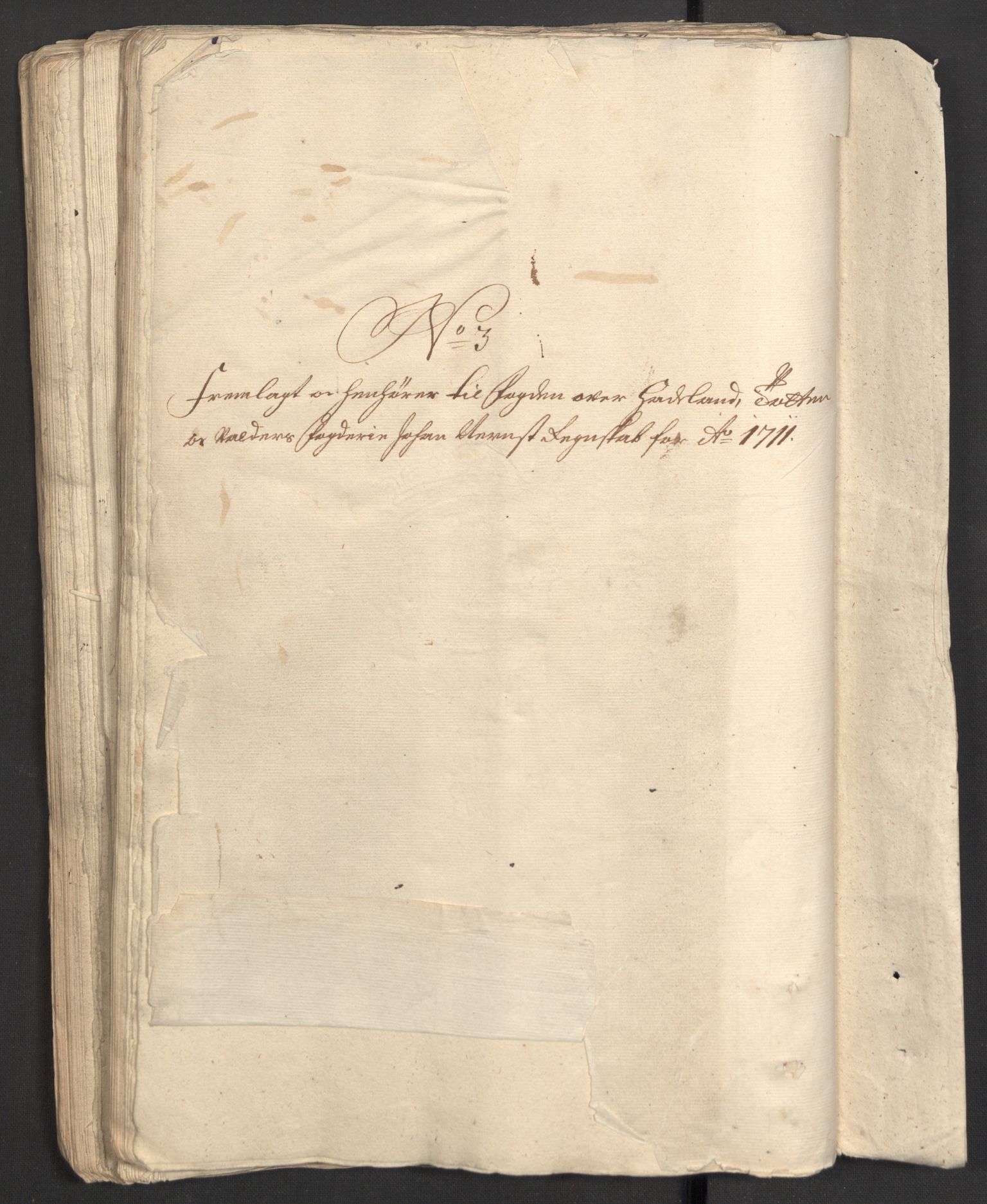 Rentekammeret inntil 1814, Reviderte regnskaper, Fogderegnskap, RA/EA-4092/R18/L1308: Fogderegnskap Hadeland, Toten og Valdres, 1711, p. 209